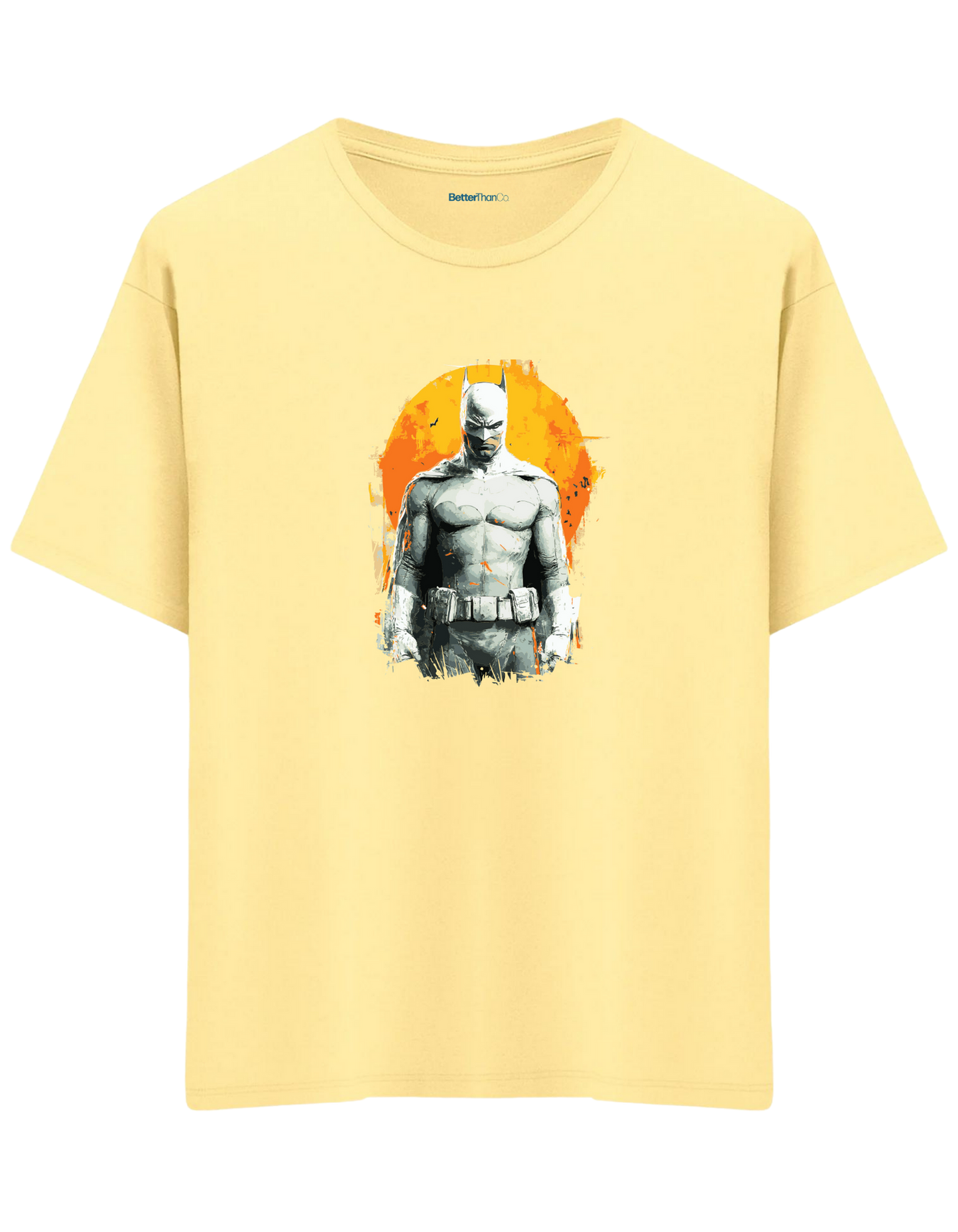 Whiteman Baskılı Bisiklet Yaka Oversize T-shirt