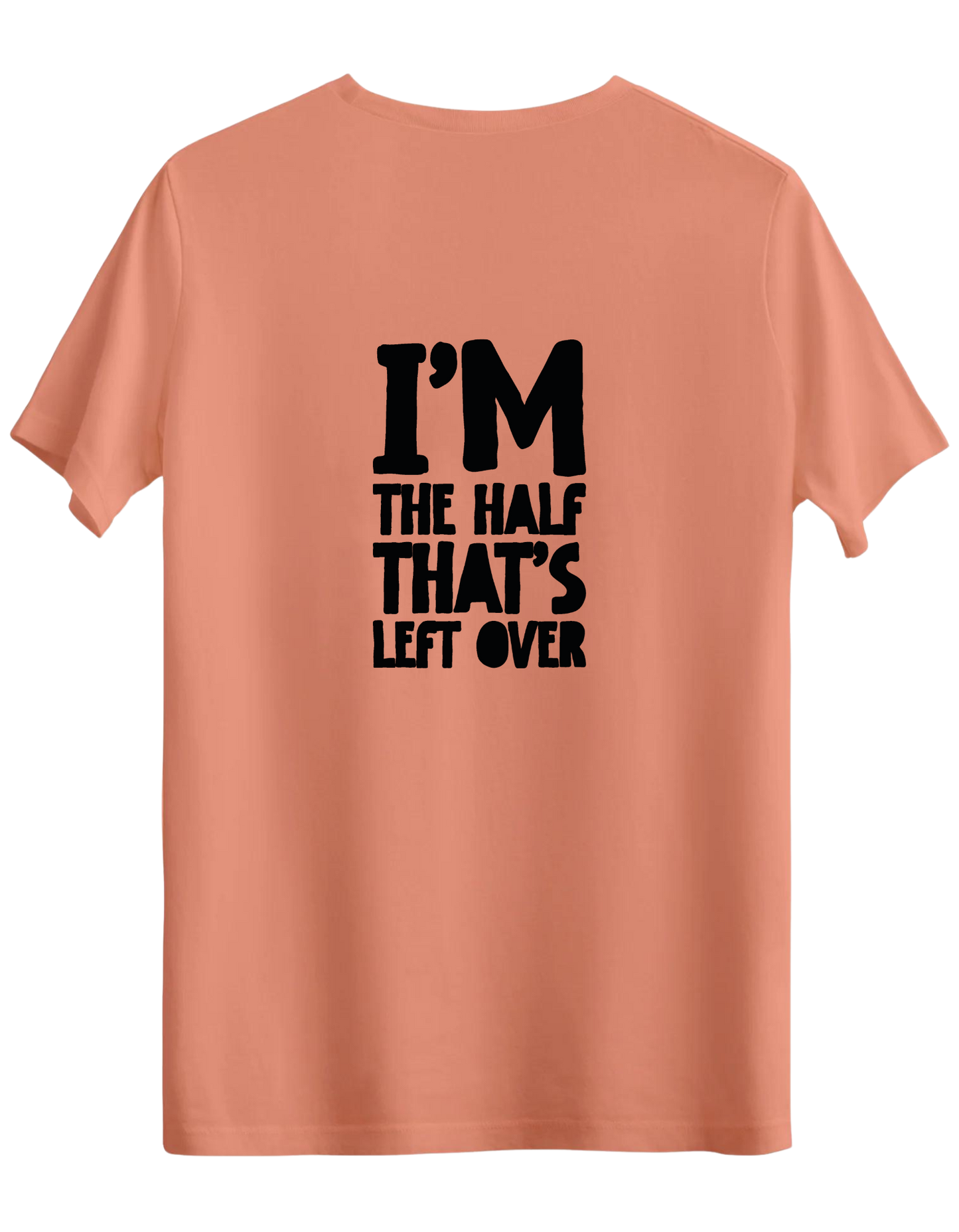 That's Left Over Baskılı Bisiklet Yaka Regular T-shirt