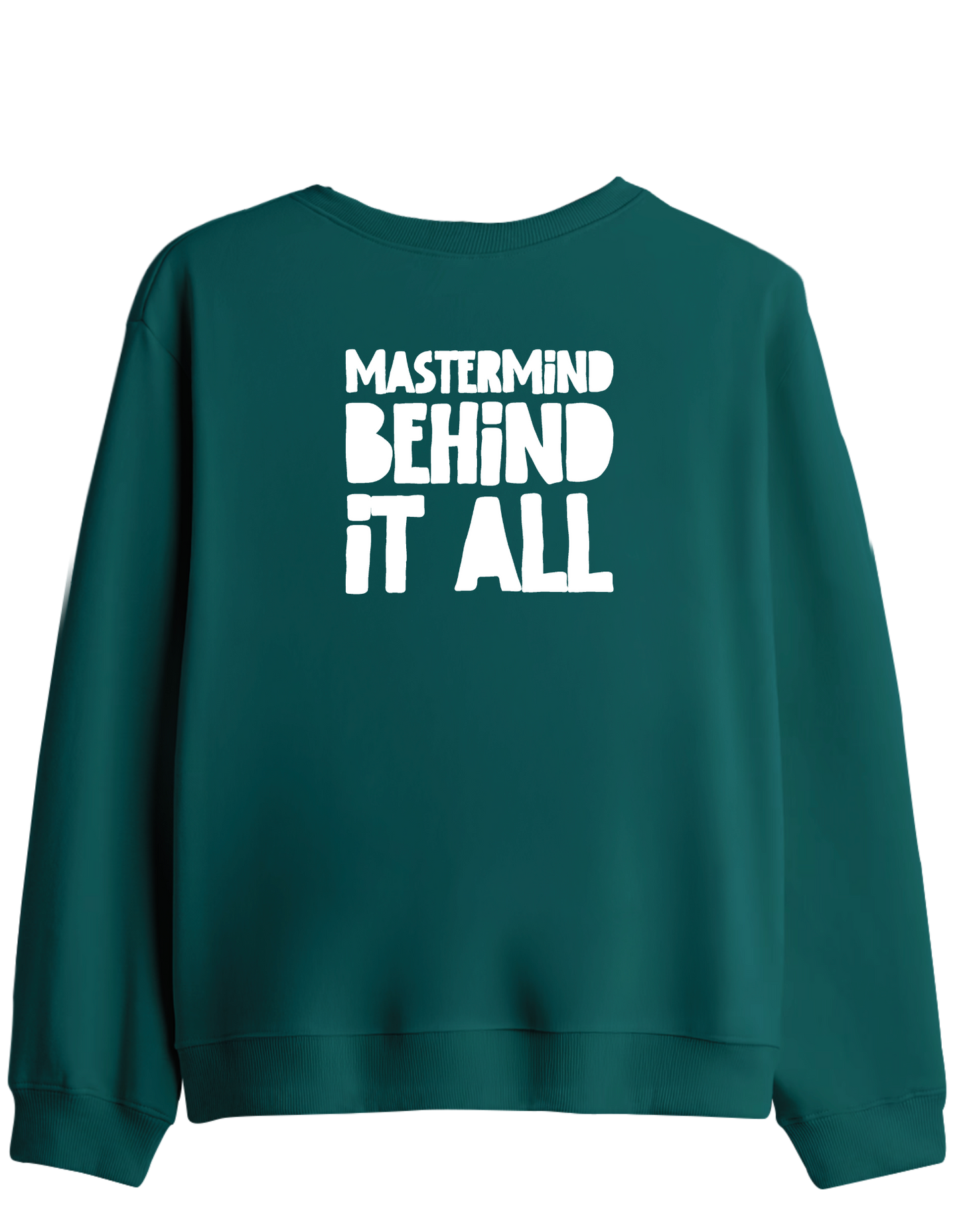 Mastermind Baskılı Bisiklet Yaka Sweatshirt