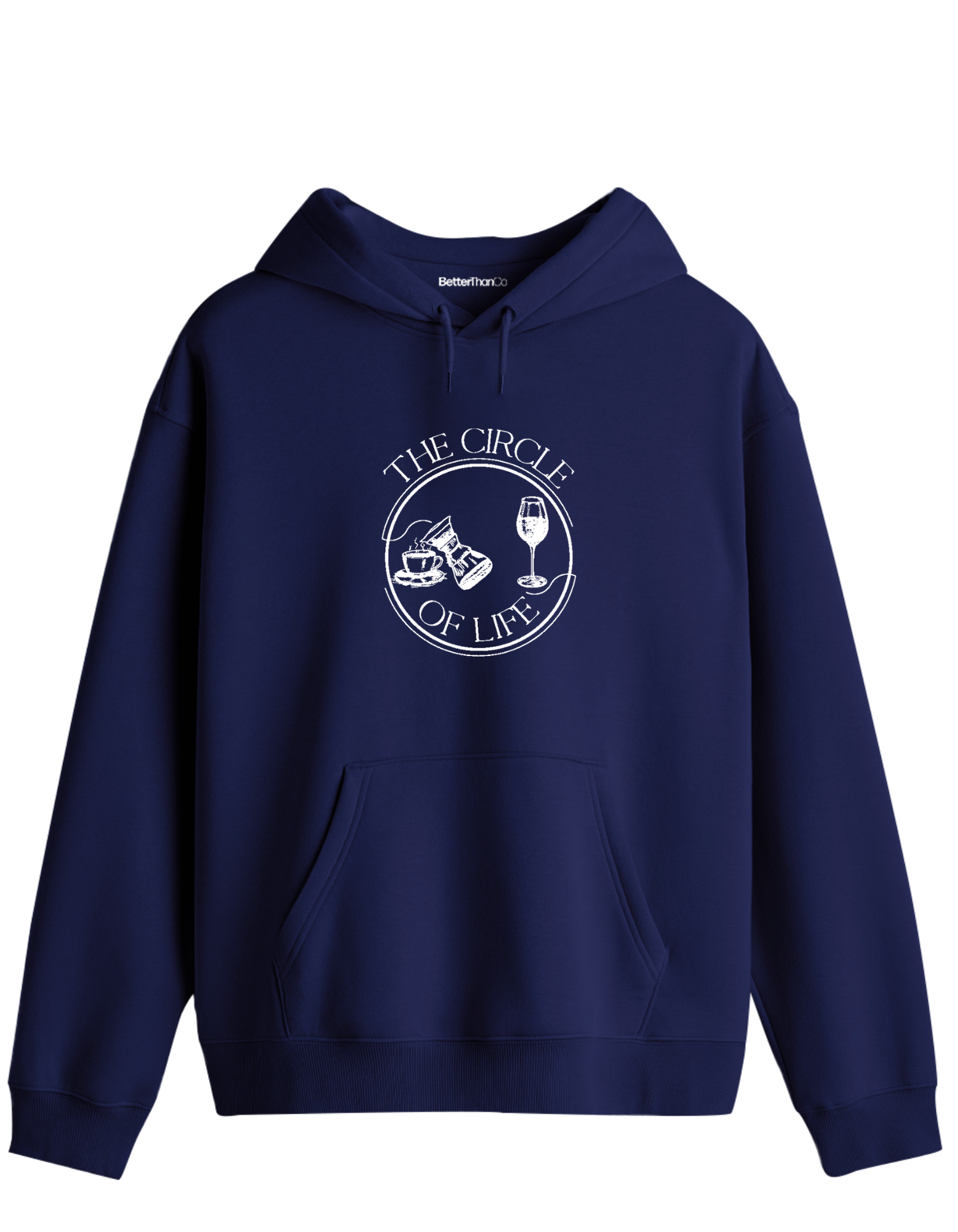 Circle Of Life Baskılı Unisex Kapüşonlu Yaka Hoodie