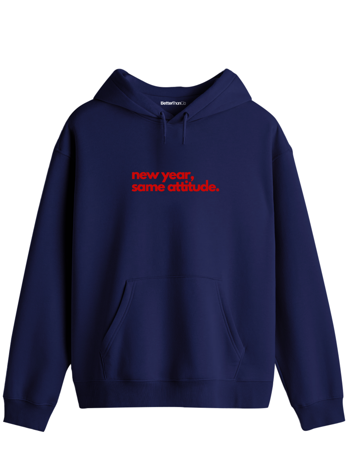 Happy New Year Baskılı Unisex Kapüşonlu Yaka Hoodie