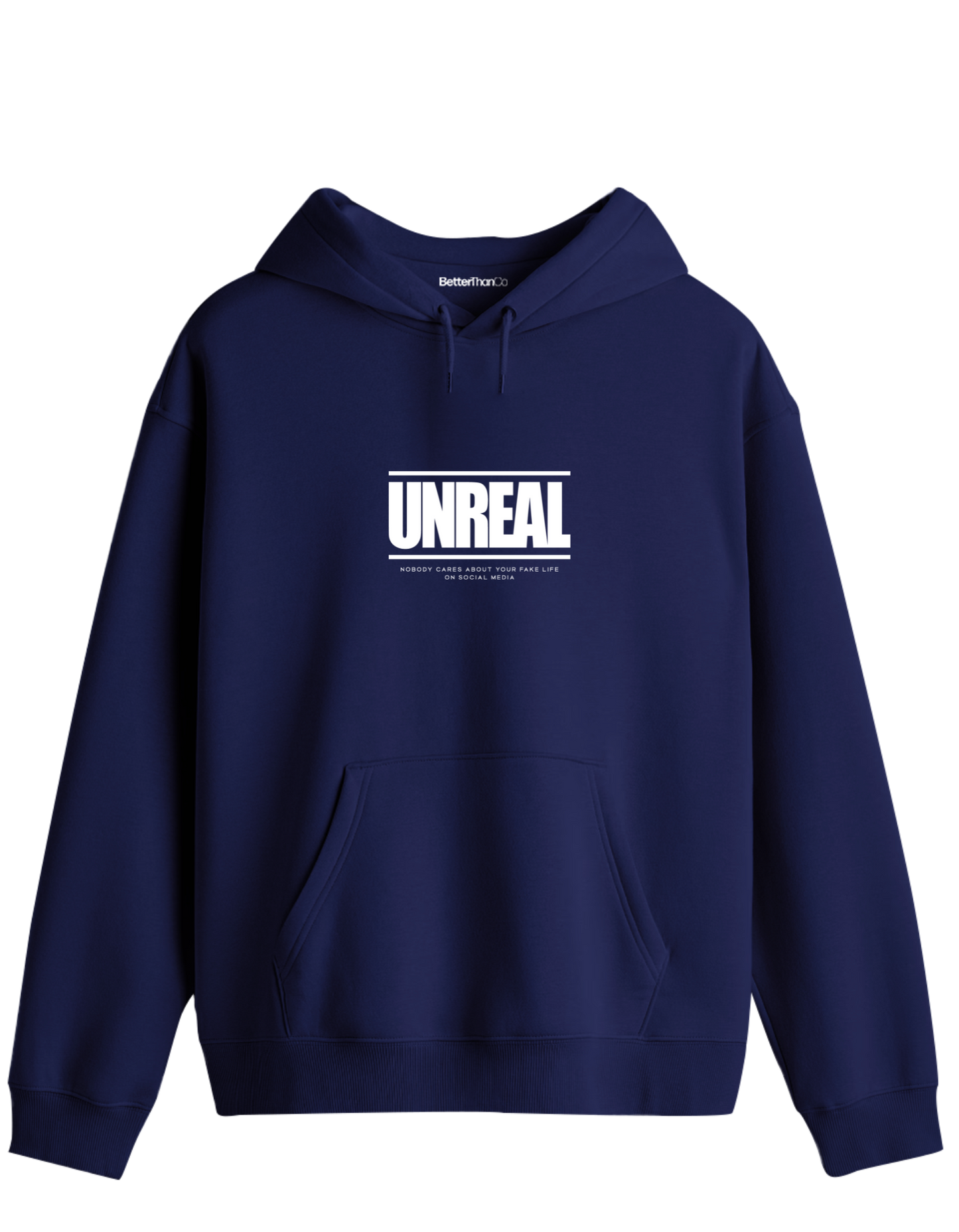 Unreal Baskılı Unisex Kapüşonlu Yaka Hoodie