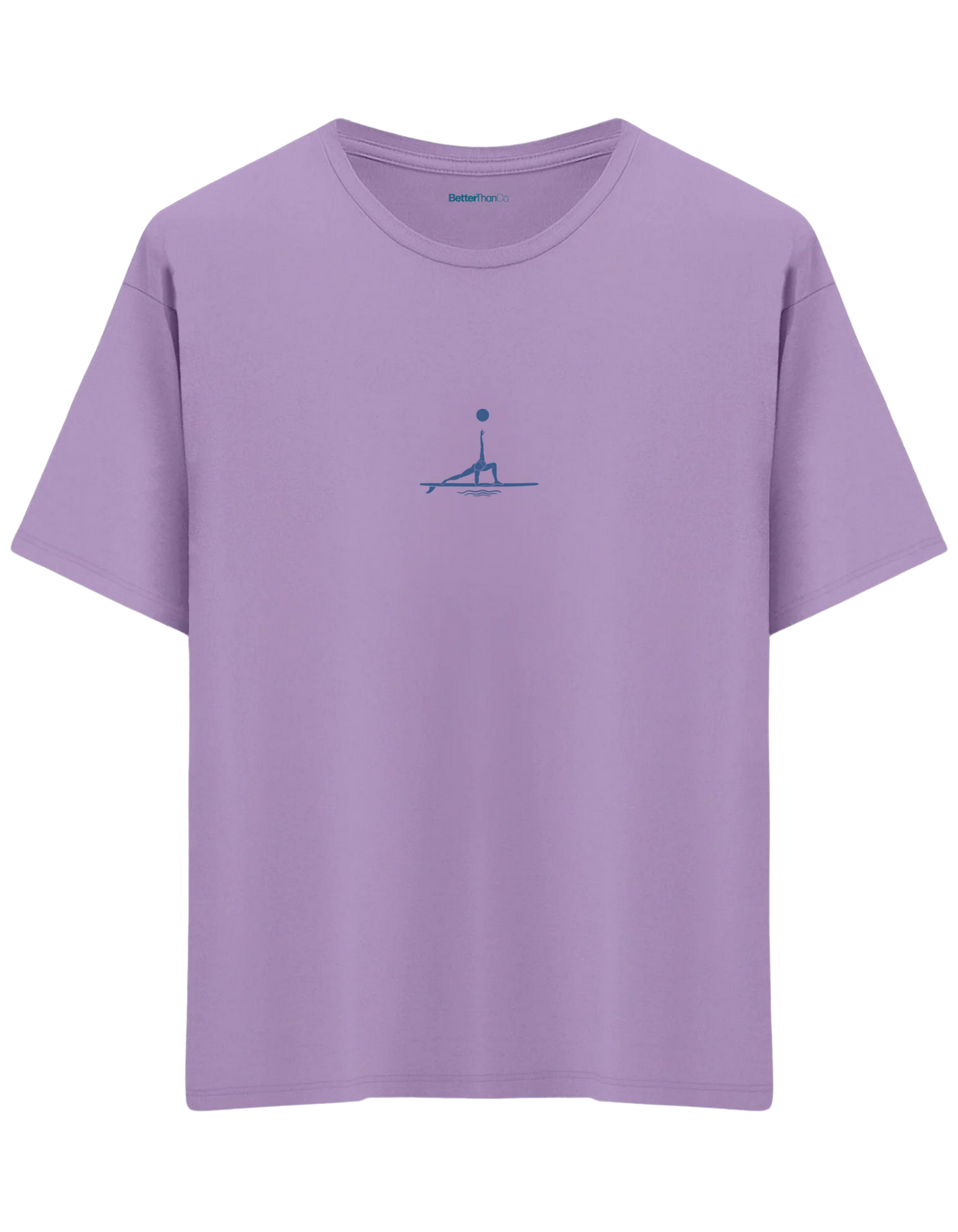 Yogi Baskılı Bisiklet Yaka Oversize T-shirt