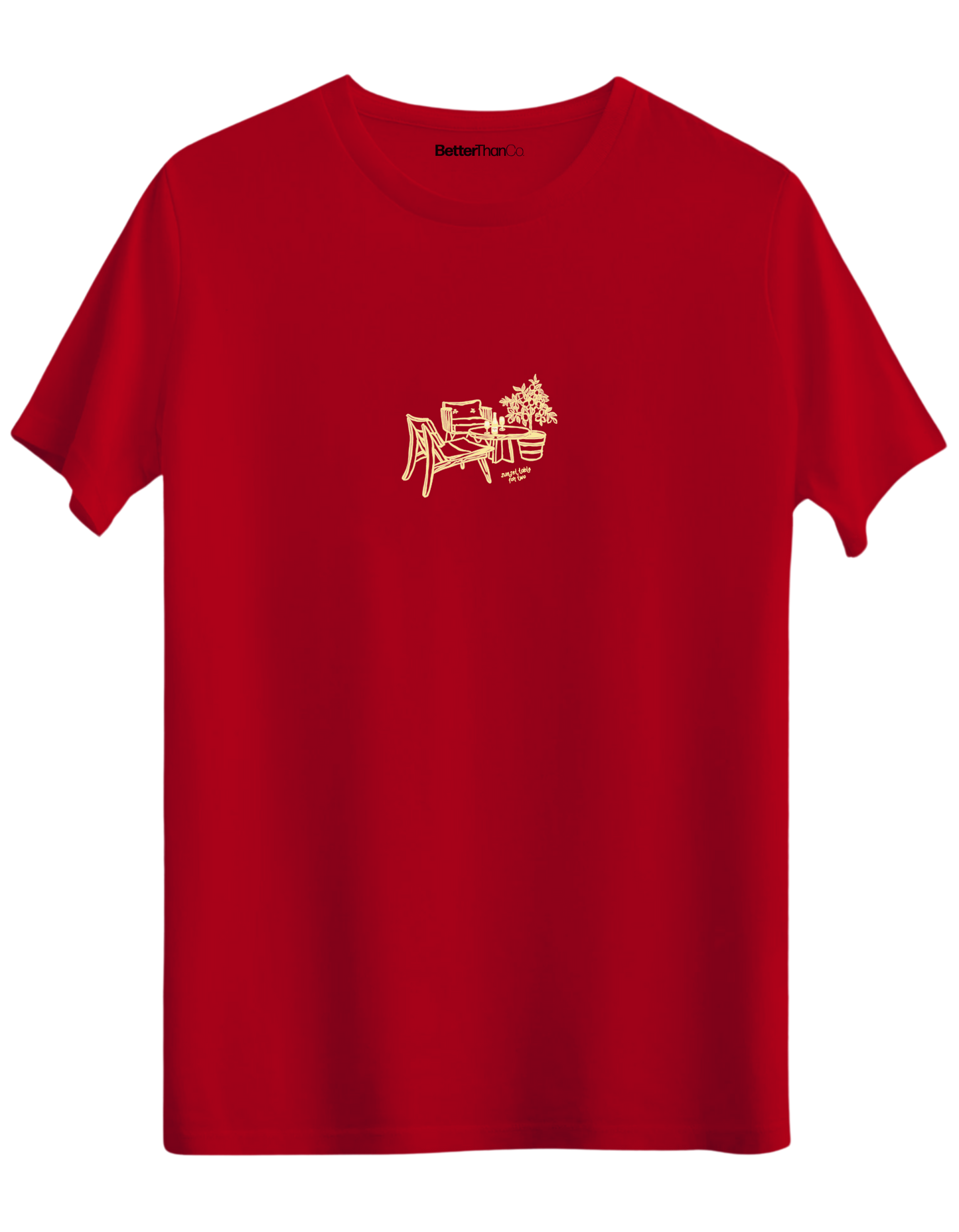 Summer Table Baskılı Bisiklet Yaka Regular T-shirt