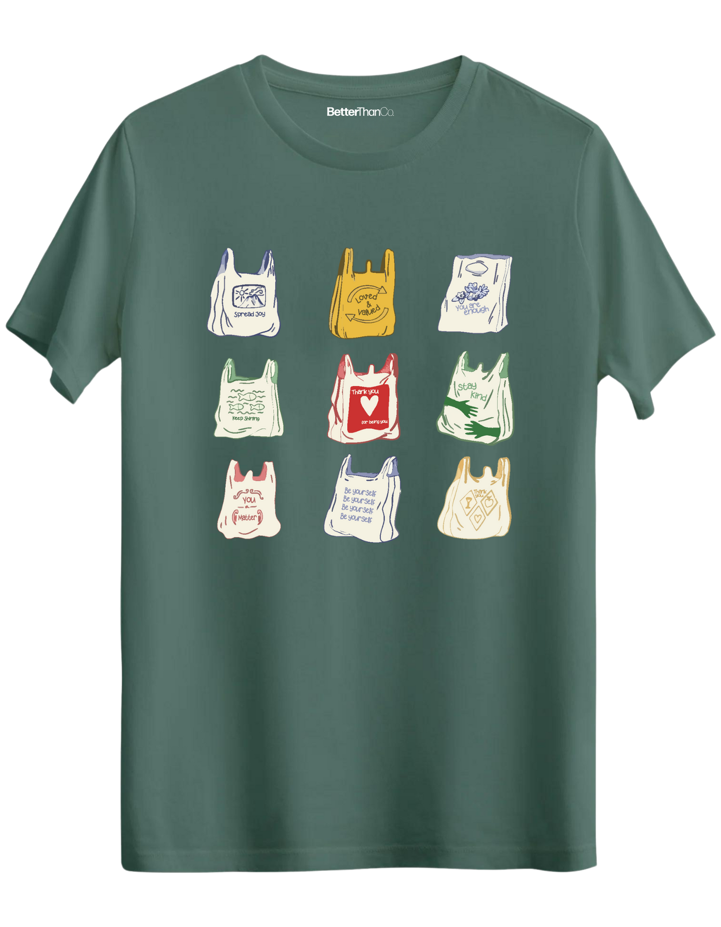 Bags Baskılı Bisiklet Yaka Regular T-shirt