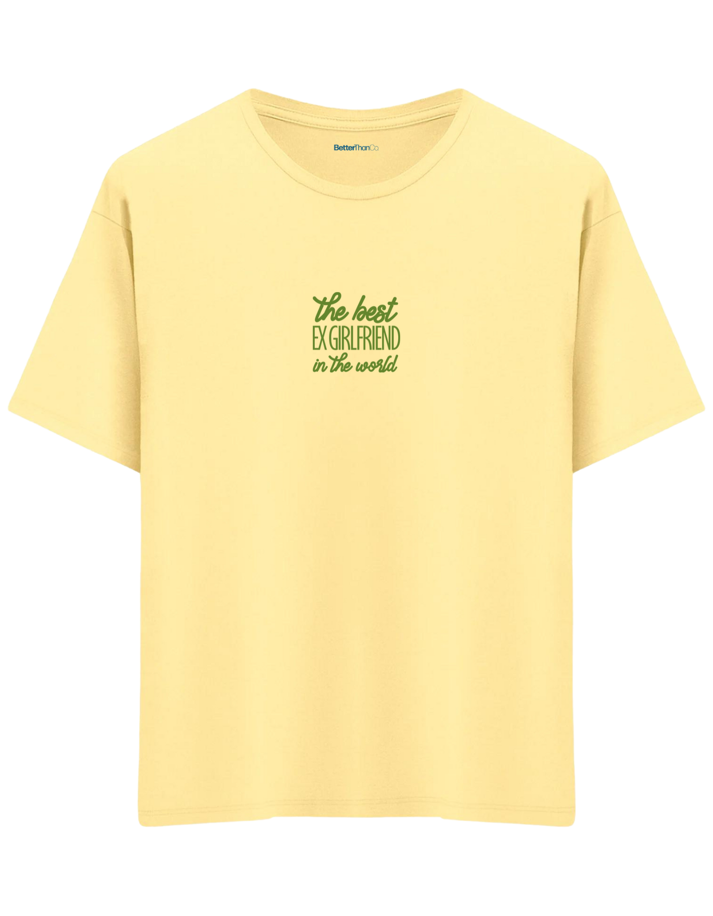 Ex Girlfriend Baskılı Bisiklet Yaka Oversize T-shirt