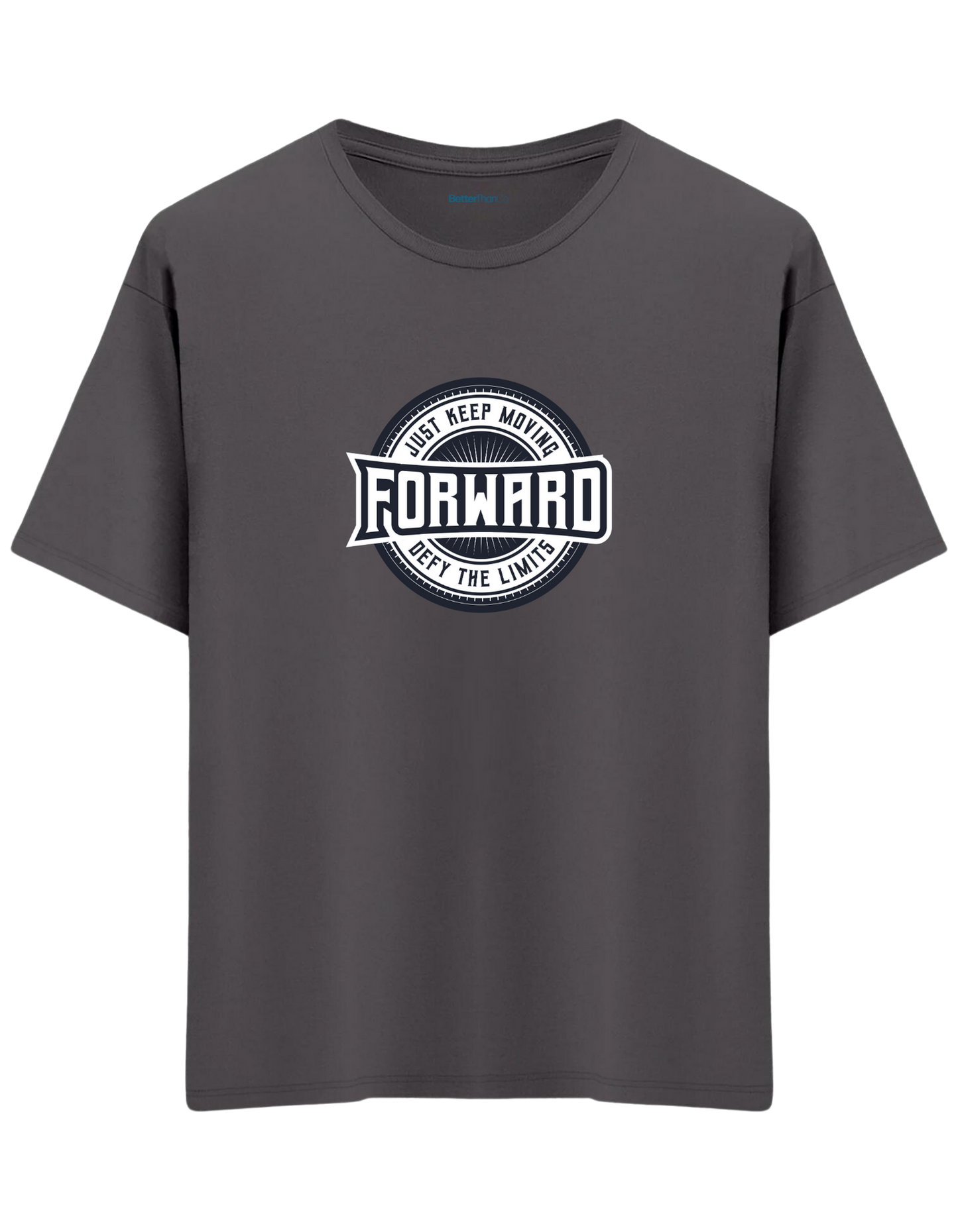 Forward Baskılı Bisiklet Yaka Oversize T-shirt