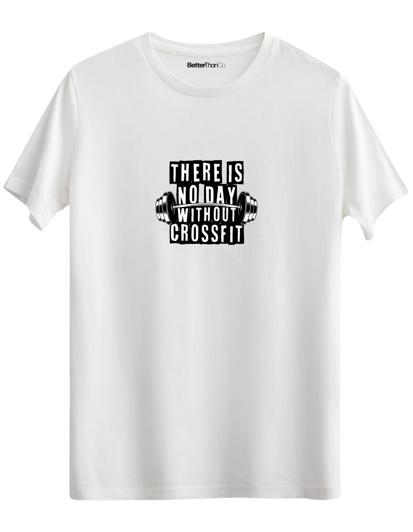 Crossfit Baskılı Bisiklet Yaka Regular T-shirt