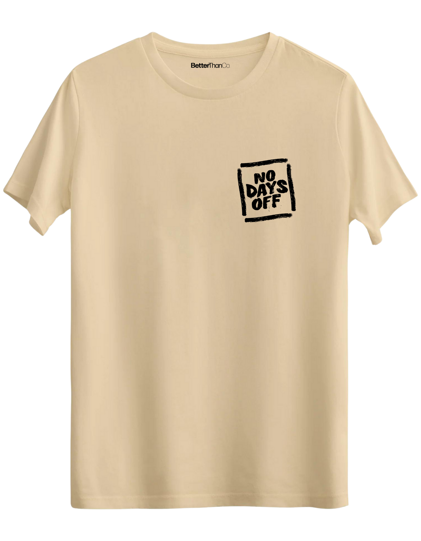 Day Off Baskılı Bisiklet Yaka Regular T-shirt