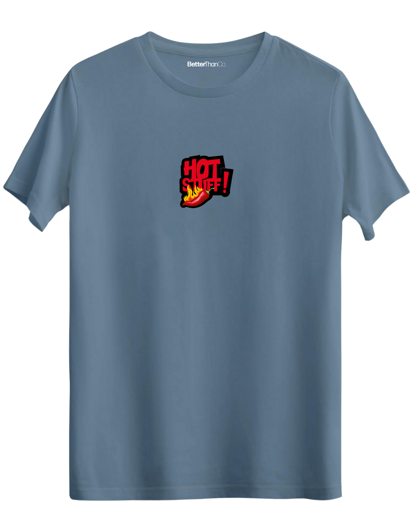 Hot Stuff Baskılı Bisiklet Yaka Regular T-shirt