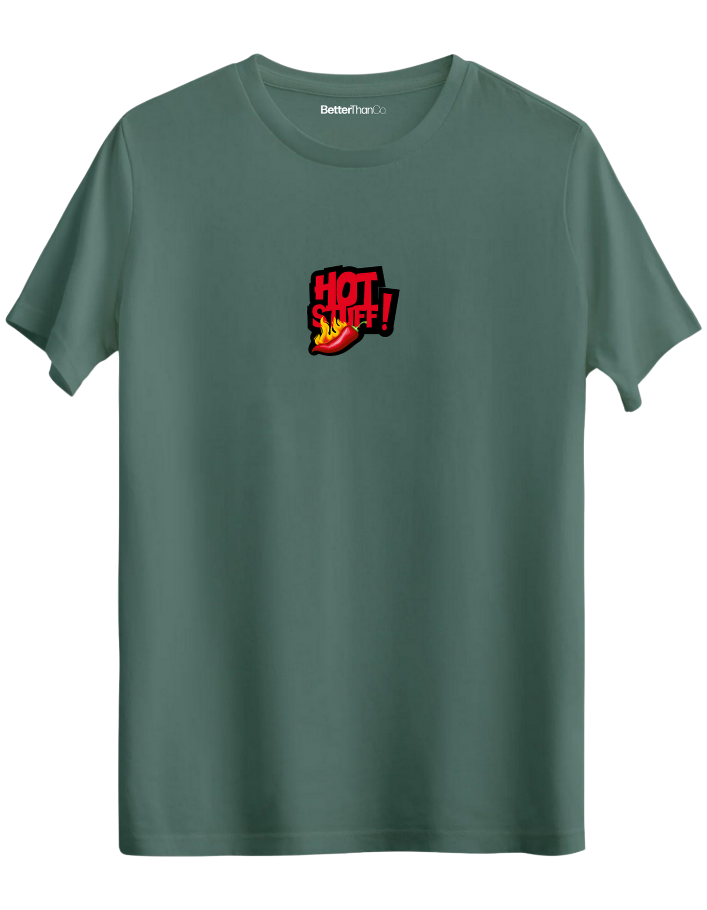 Hot Stuff Baskılı Bisiklet Yaka Regular T-shirt