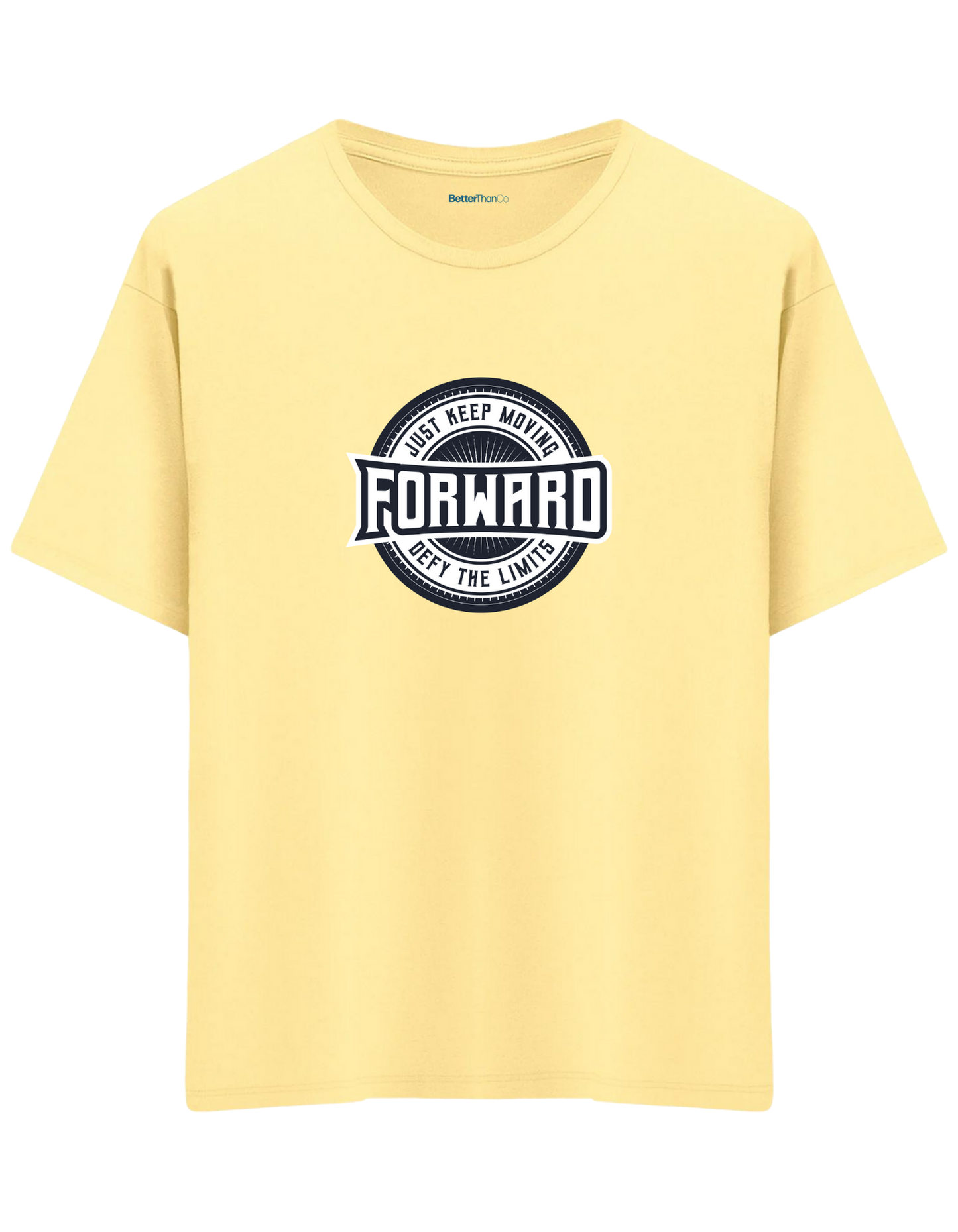 Forward Baskılı Bisiklet Yaka Oversize T-shirt