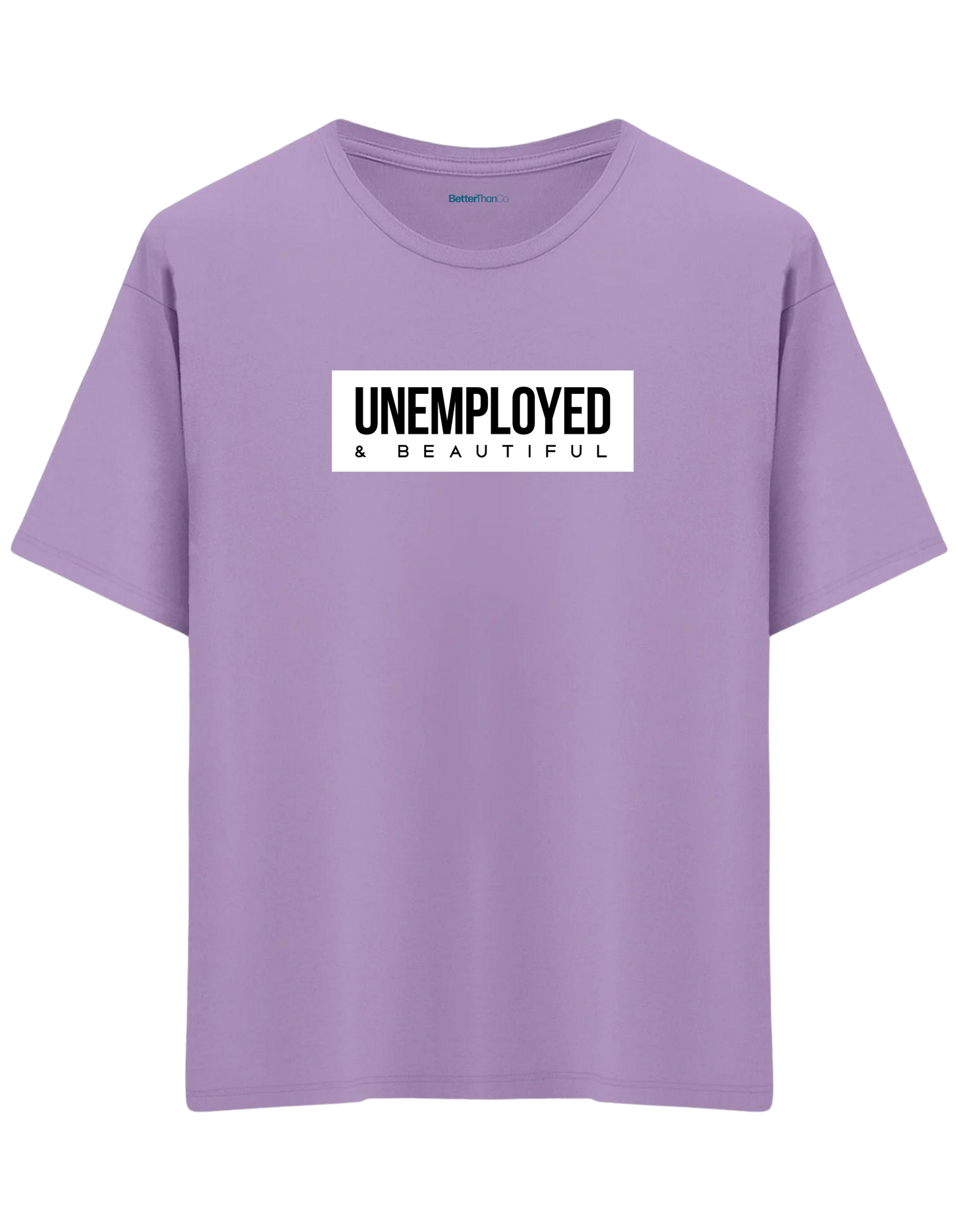 Unemployed Baskılı Bisiklet Yaka Oversize T-shirt