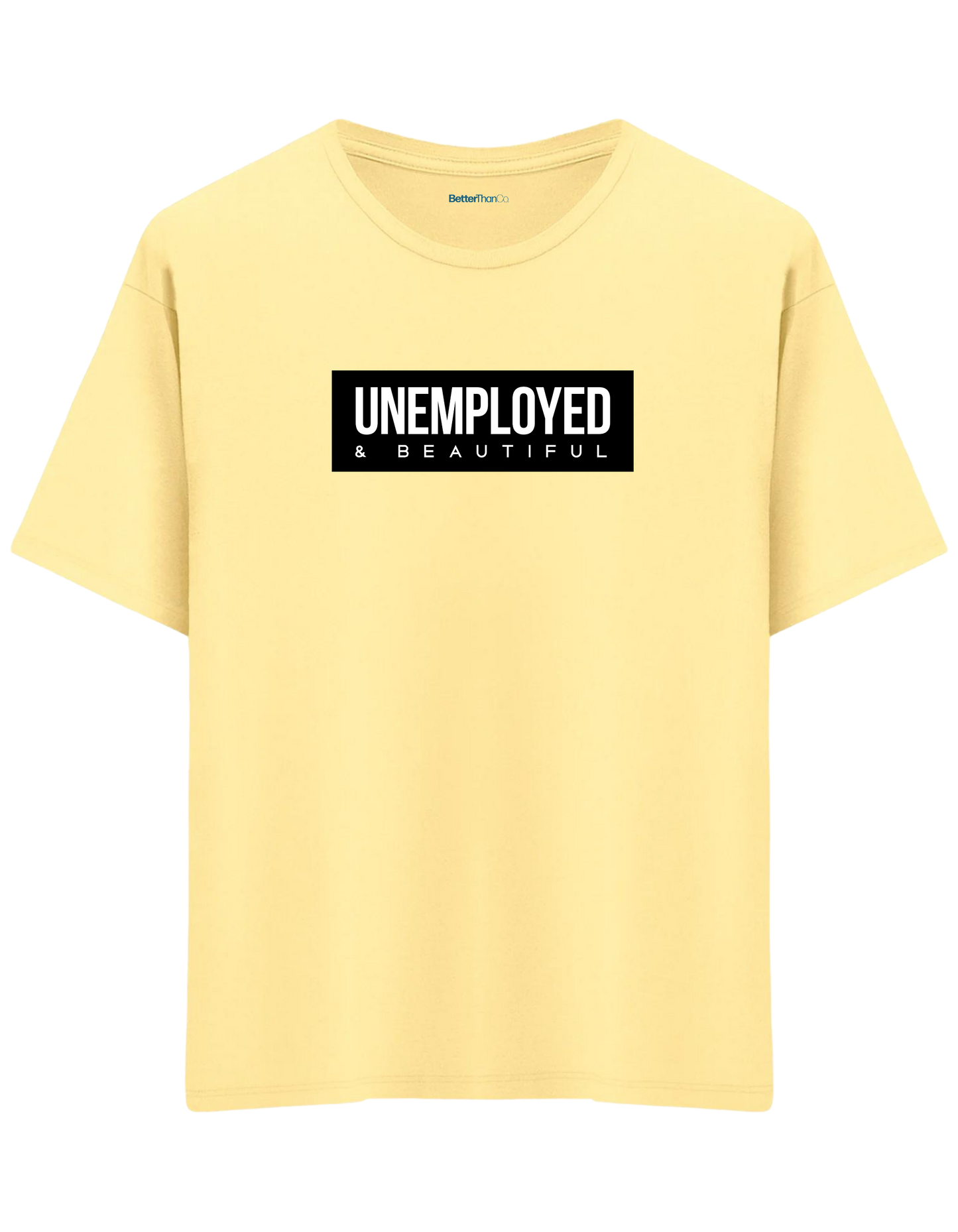 Unemployed Baskılı Bisiklet Yaka Oversize T-shirt