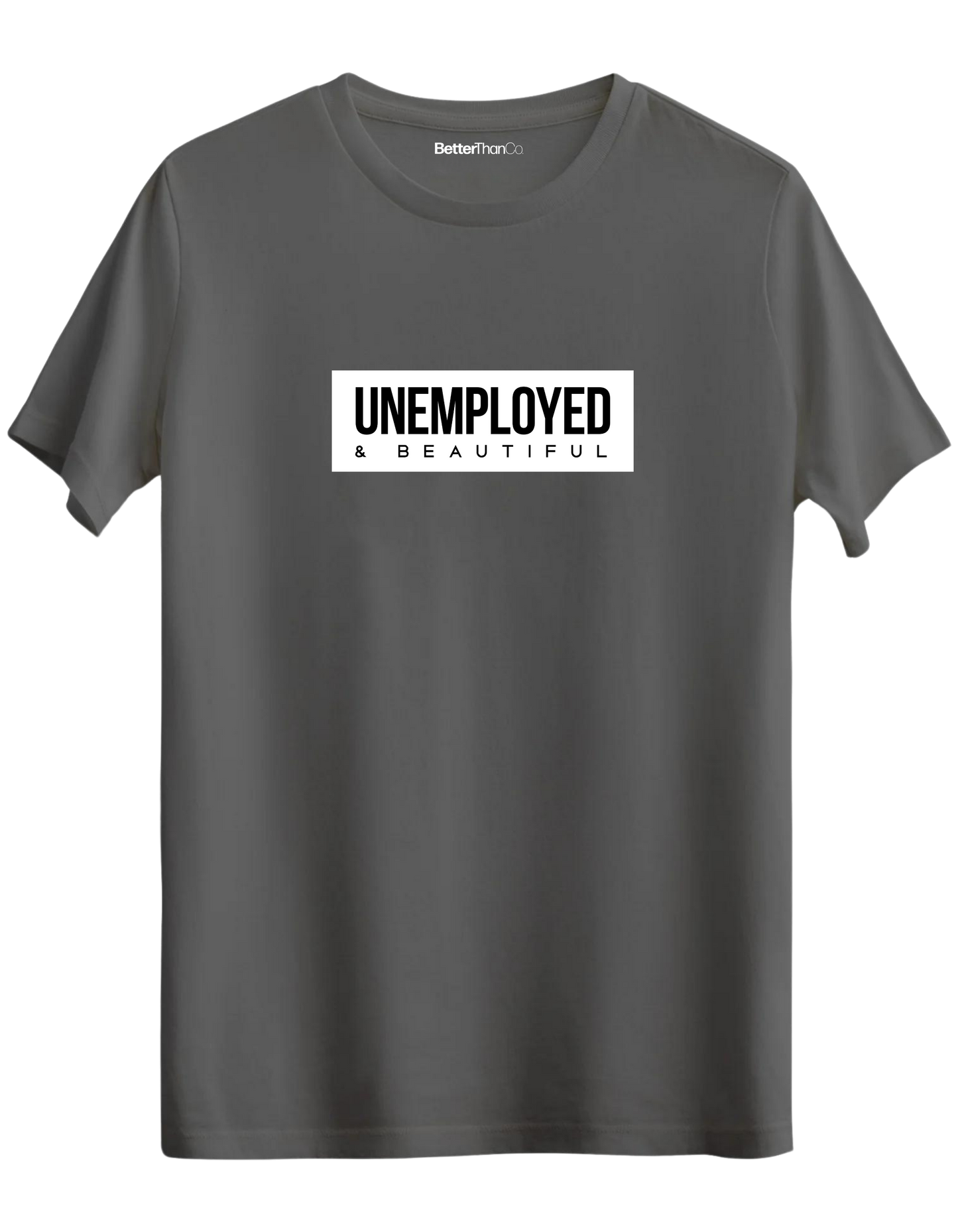 Unemployed Baskılı Bisiklet Yaka Regular T-shirt