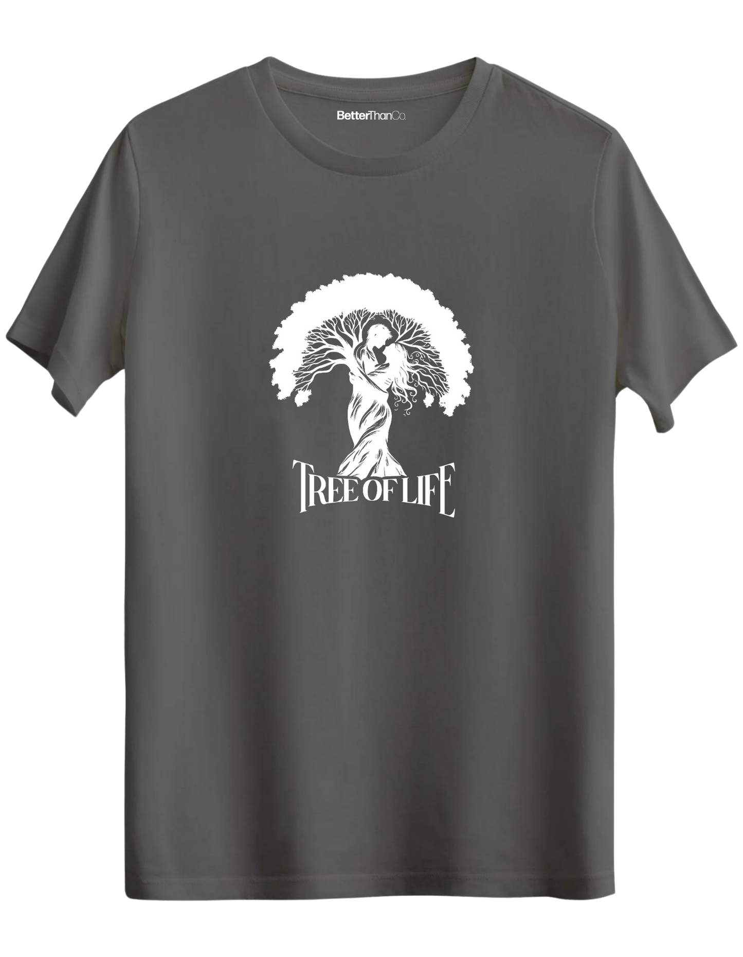 Tree Of Life Baskılı Bisiklet Yaka Regular T-shirt