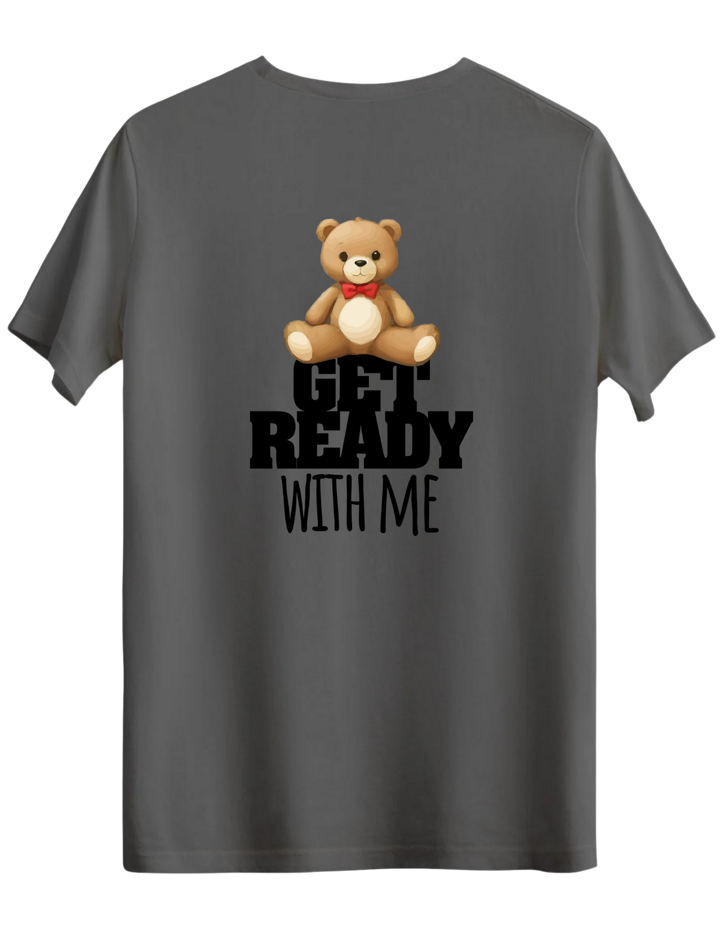 With Me Baskılı Bisiklet Yaka Regular T-shirt