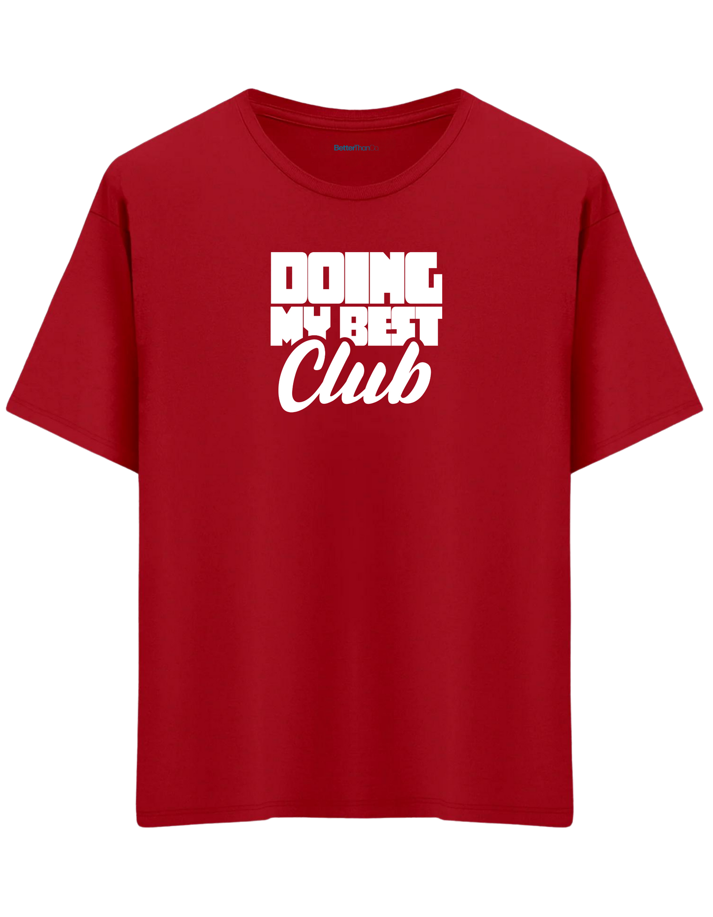 Best Club Baskılı Bisiklet Yaka Oversize T-shirt