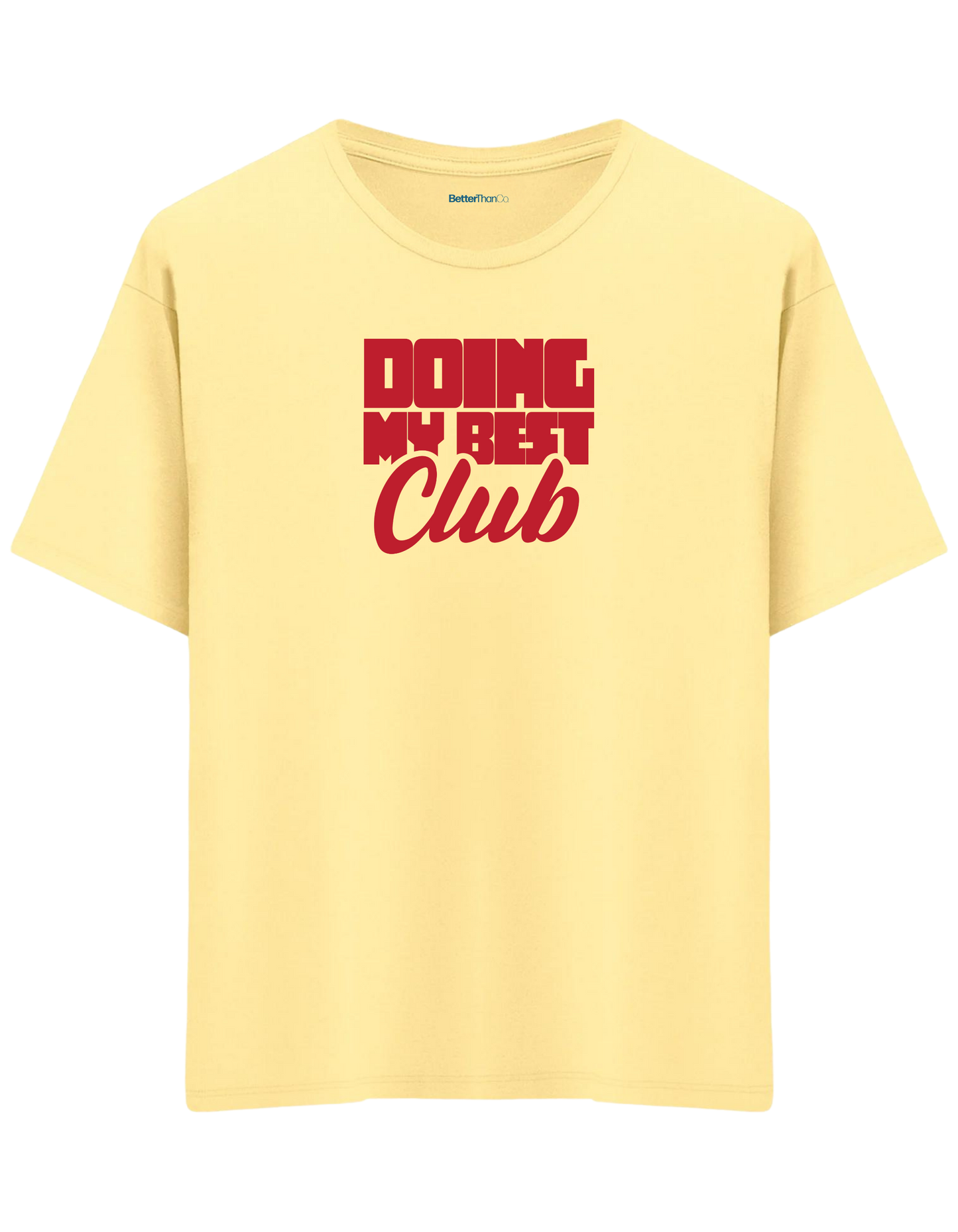 Best Club Baskılı Bisiklet Yaka Oversize T-shirt