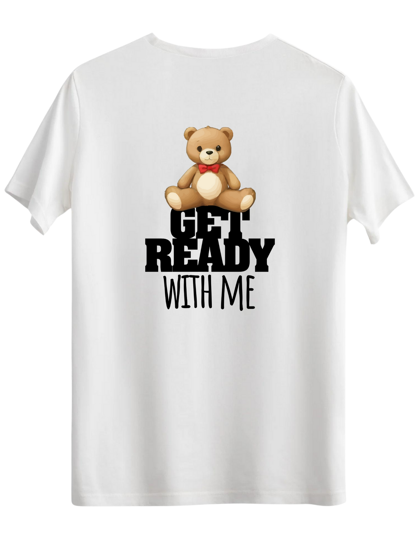 With Me Baskılı Bisiklet Yaka Regular T-shirt