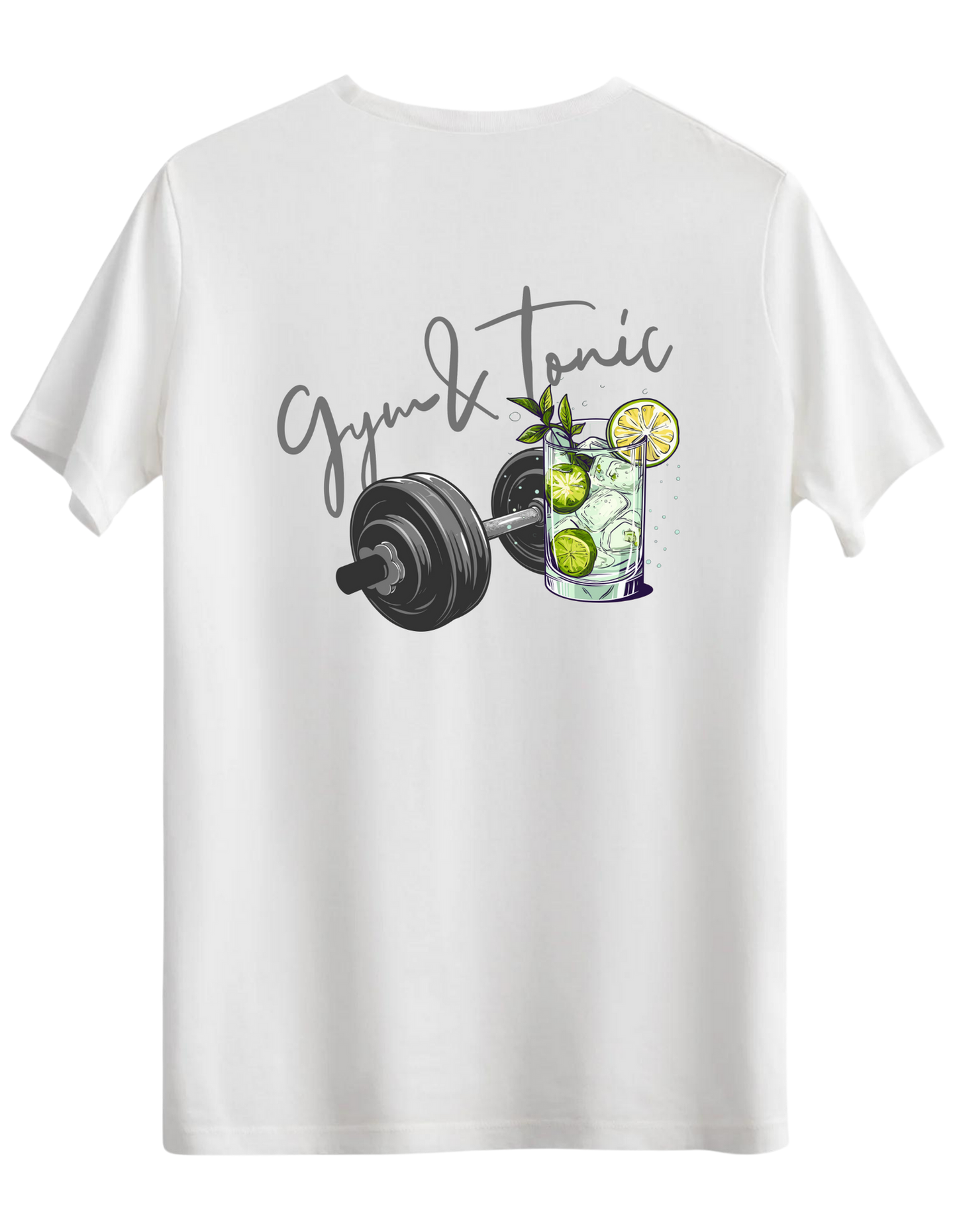 Gym Tonic Baskılı Bisiklet Yaka Regular T-shirt