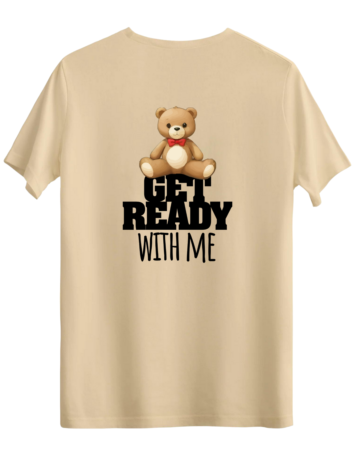 With Me Baskılı Bisiklet Yaka Regular T-shirt
