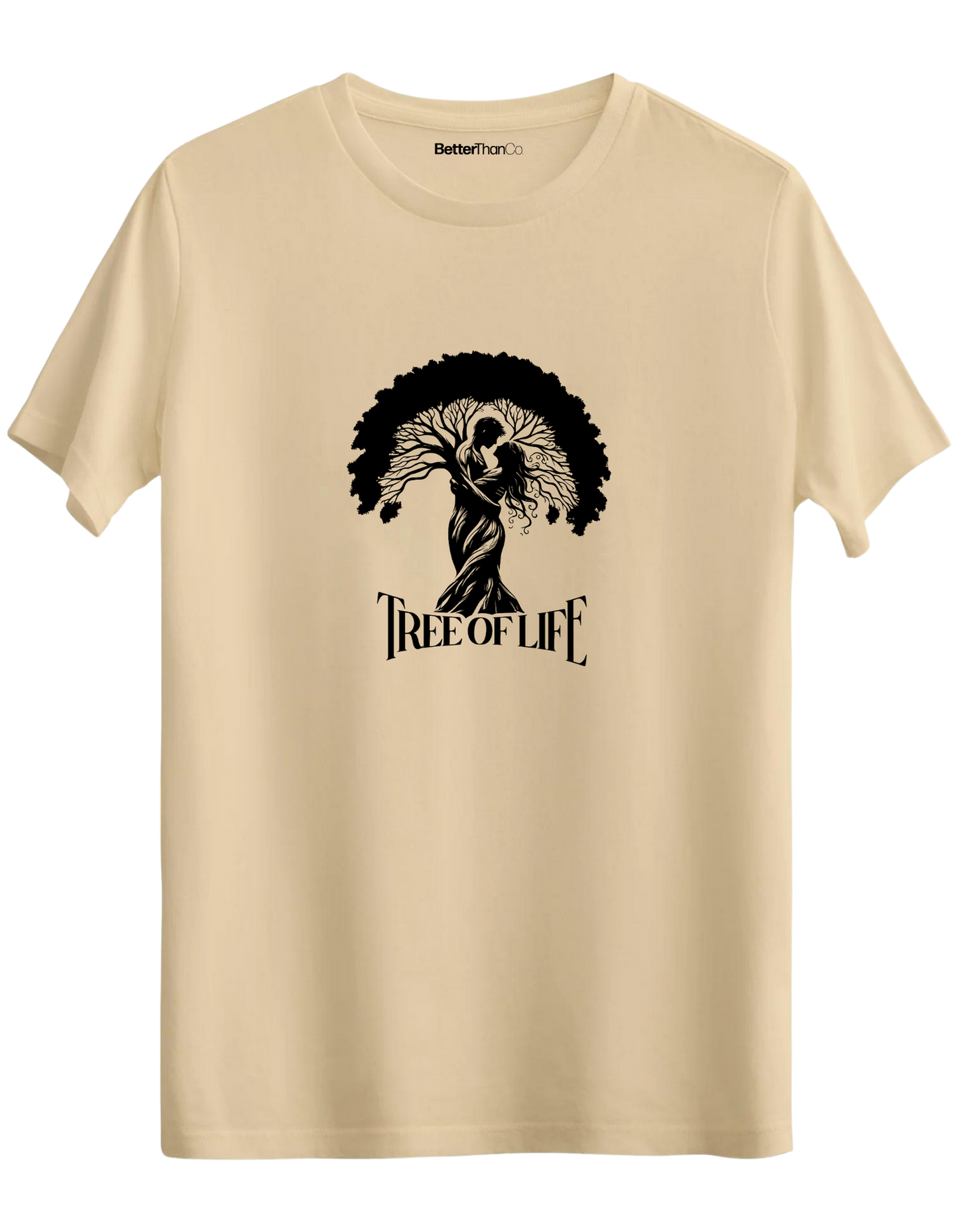 Tree Of Life Baskılı Bisiklet Yaka Regular T-shirt