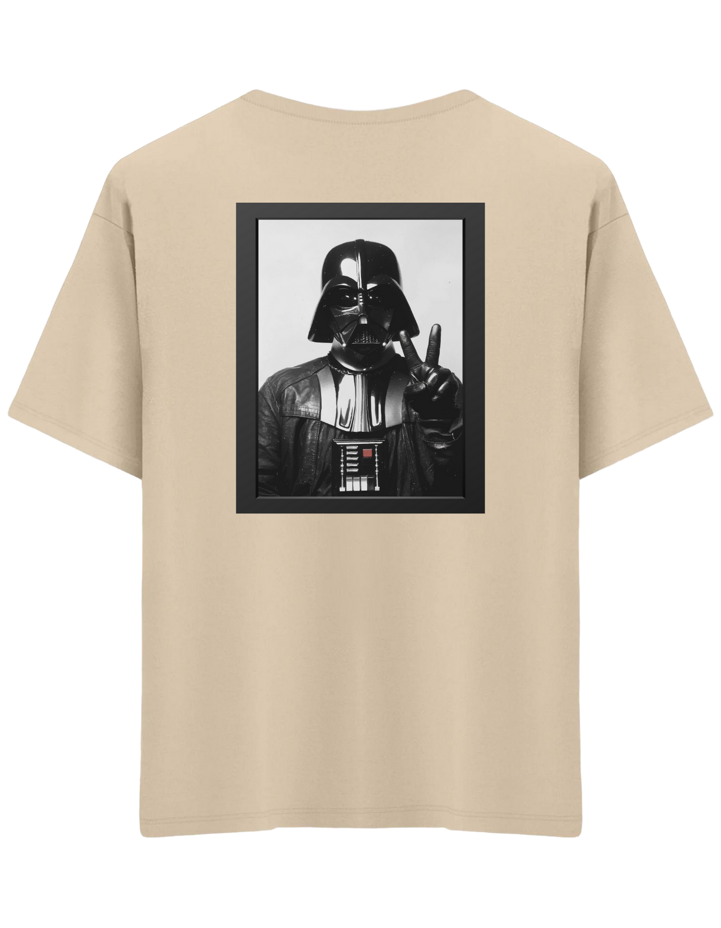Master Of Peace Baskılı Bisiklet Yaka Oversize T-shirt