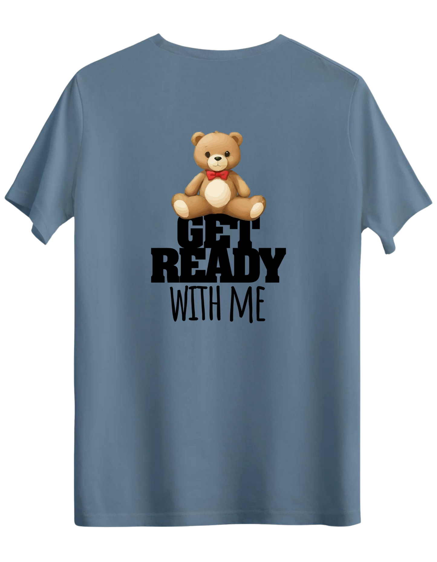 With Me Baskılı Bisiklet Yaka Regular T-shirt