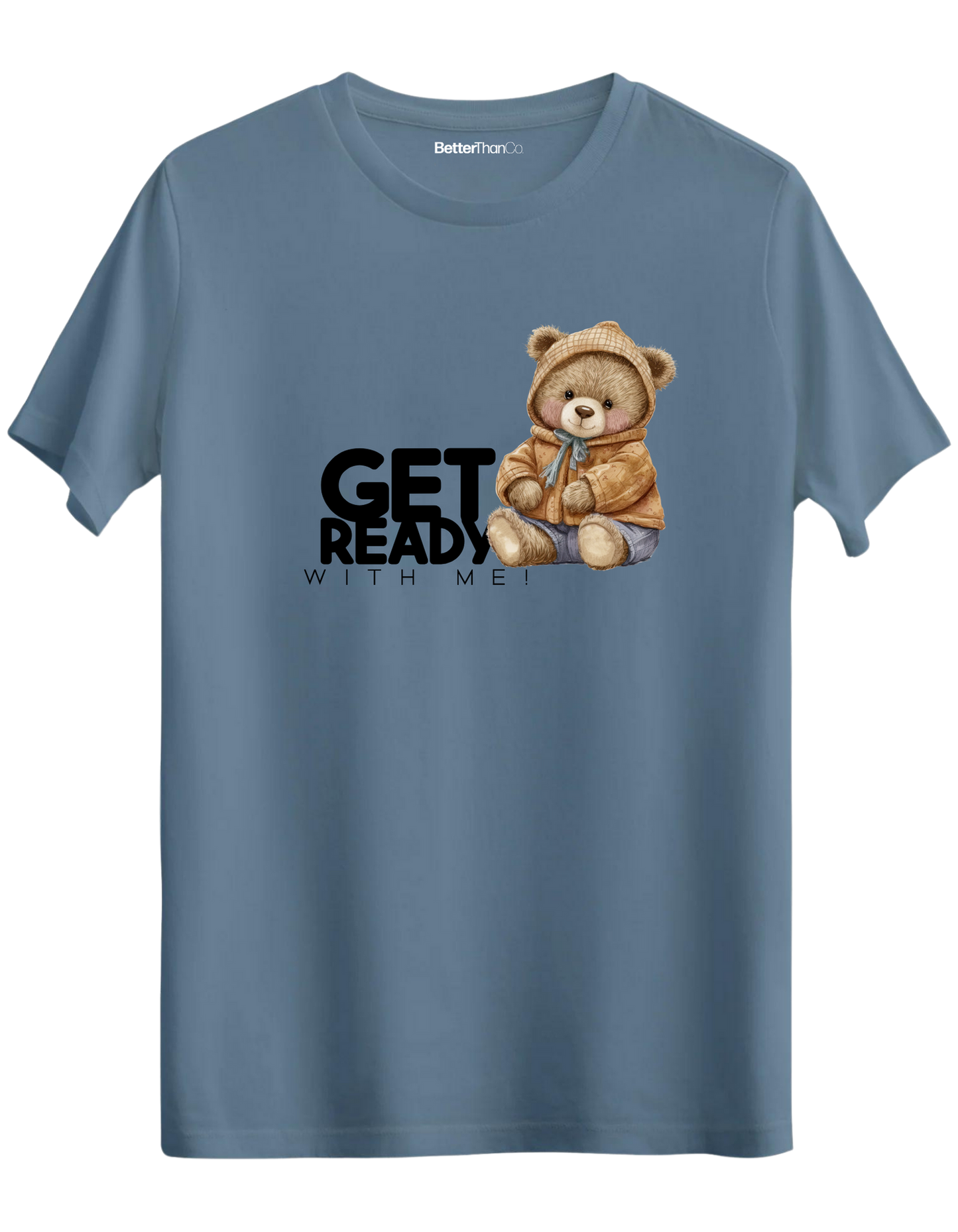Get Ready Baskılı Bisiklet Yaka Regular T-shirt