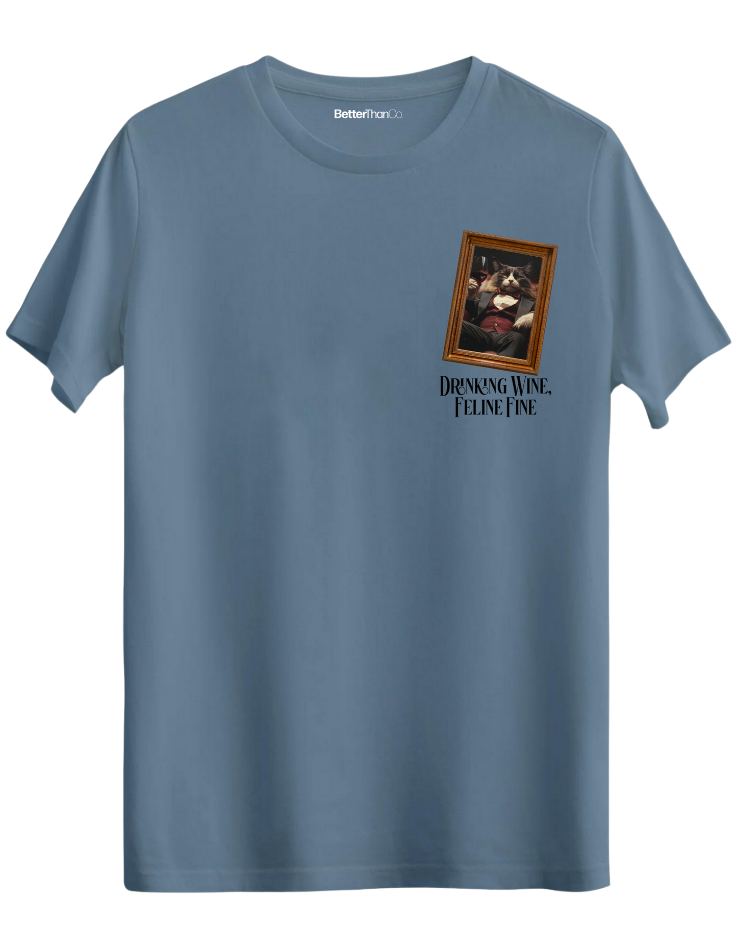 Feline Fine Baskılı Bisiklet Yaka Regular T-shirt