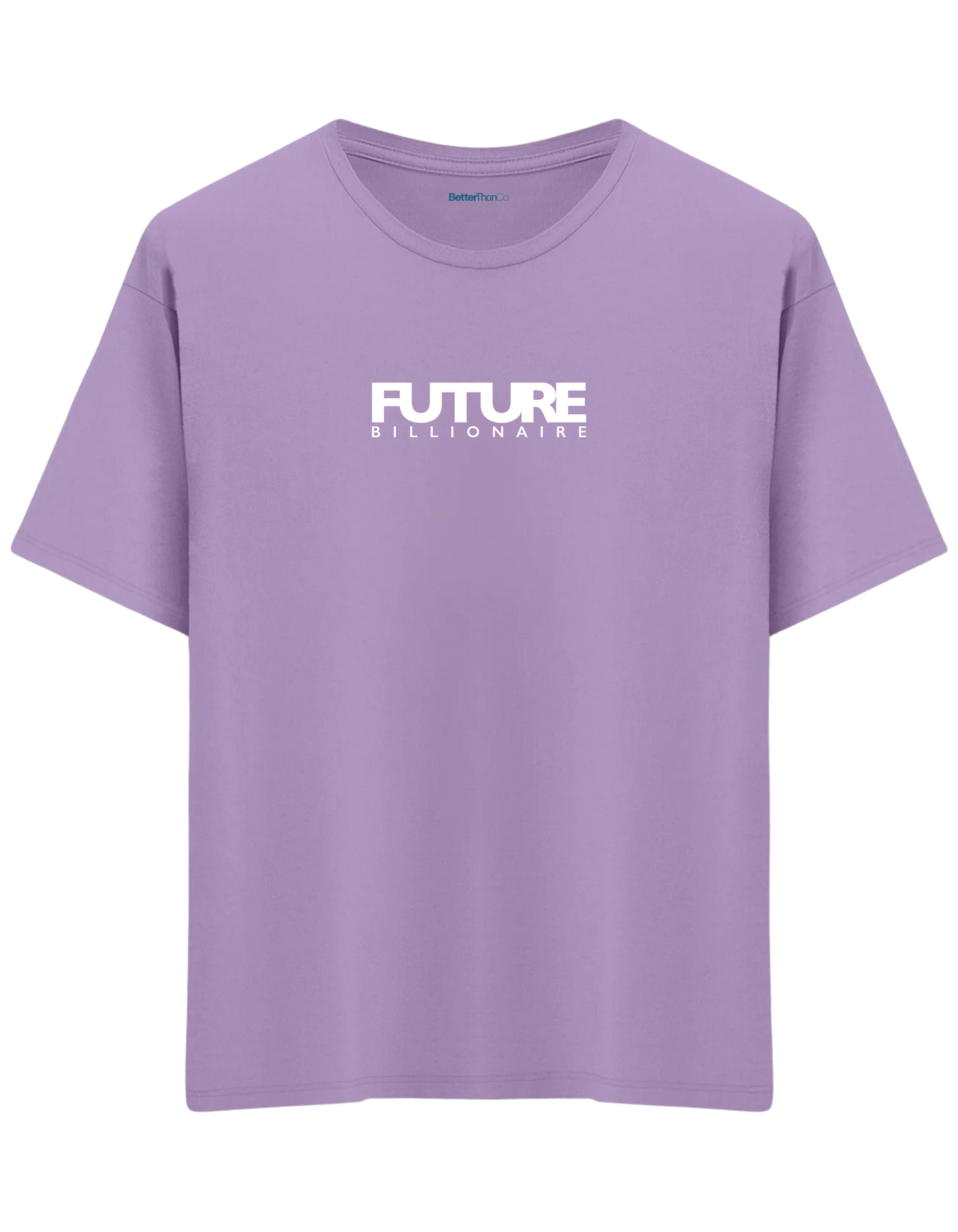 Future Billionaire Baskılı Bisiklet Yaka Oversize T-shirt
