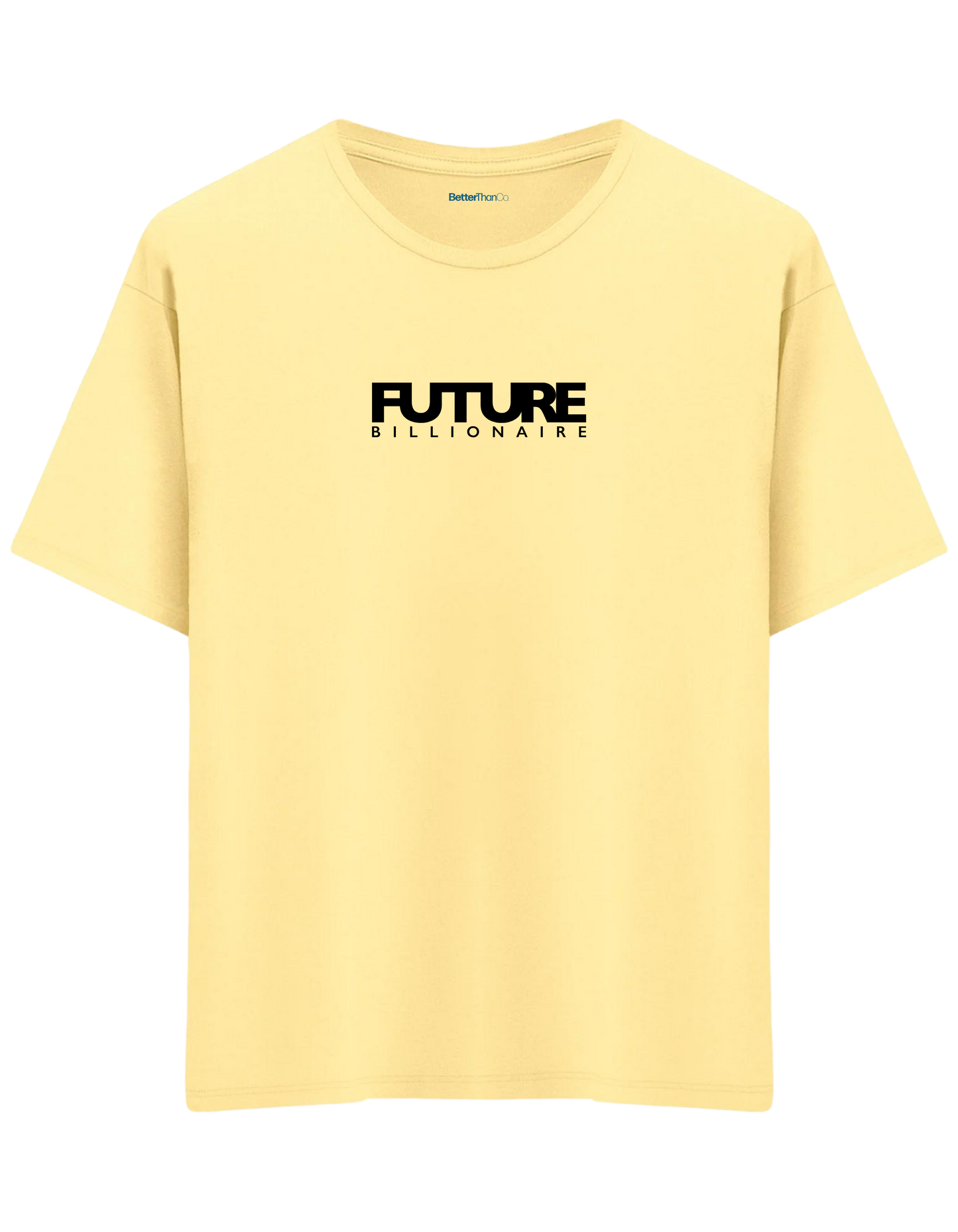 Future Billionaire Baskılı Bisiklet Yaka Oversize T-shirt