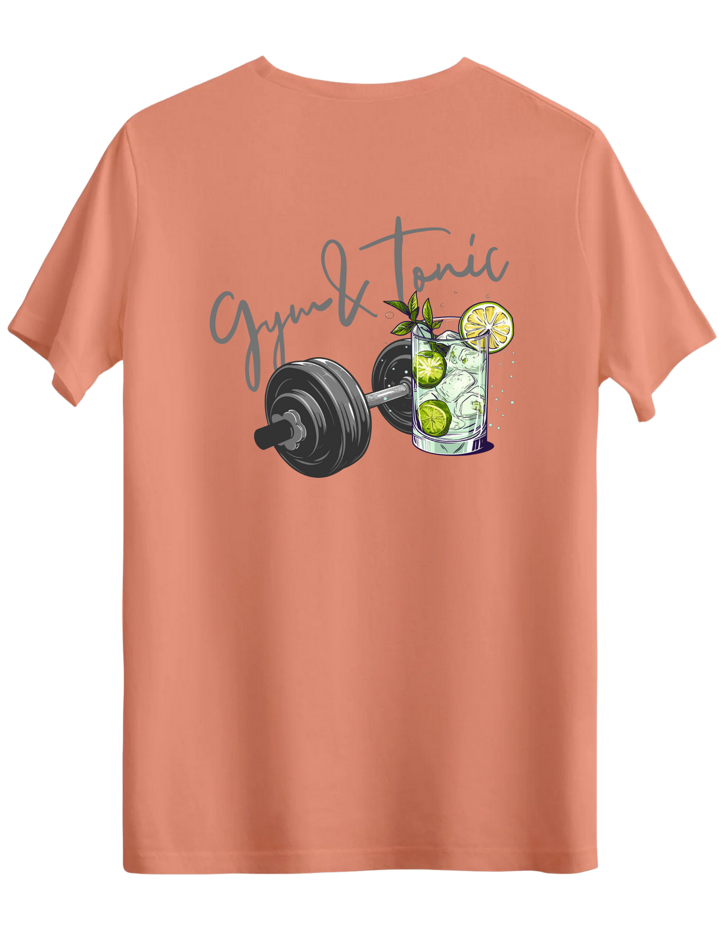Gym Tonic Baskılı Bisiklet Yaka Regular T-shirt
