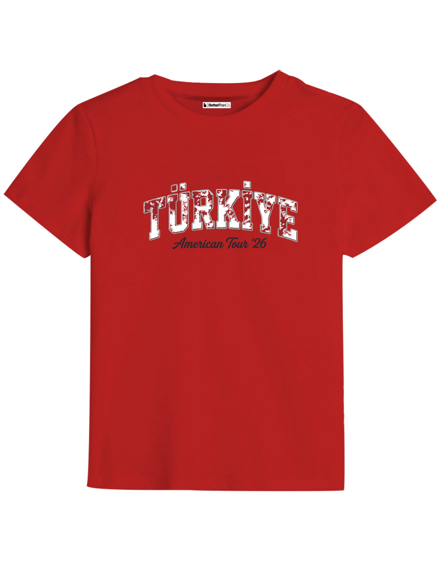 Türkiye Baskılı Bisiklet Yaka Çocuk t-shirt