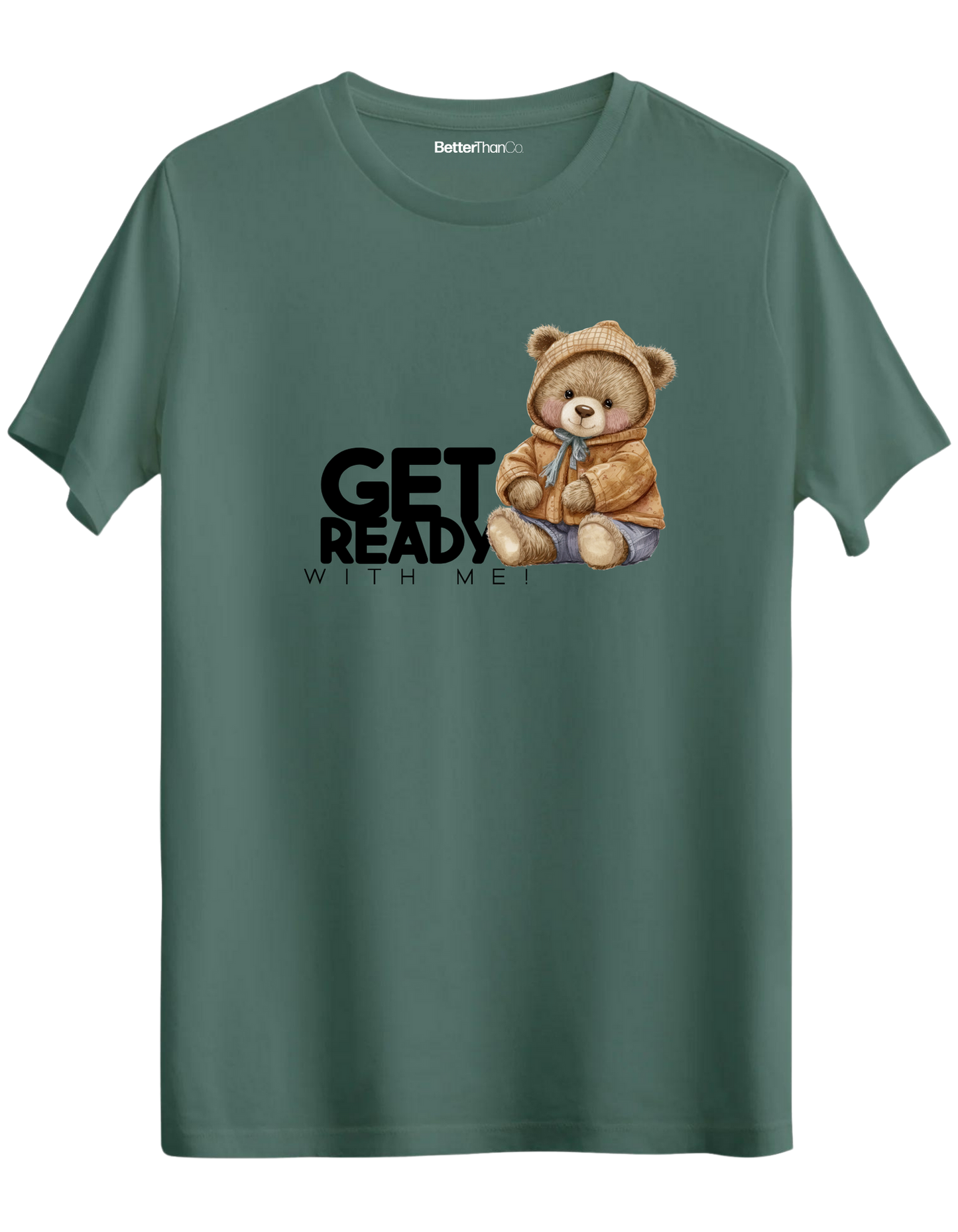 Get Ready Baskılı Bisiklet Yaka Regular T-shirt