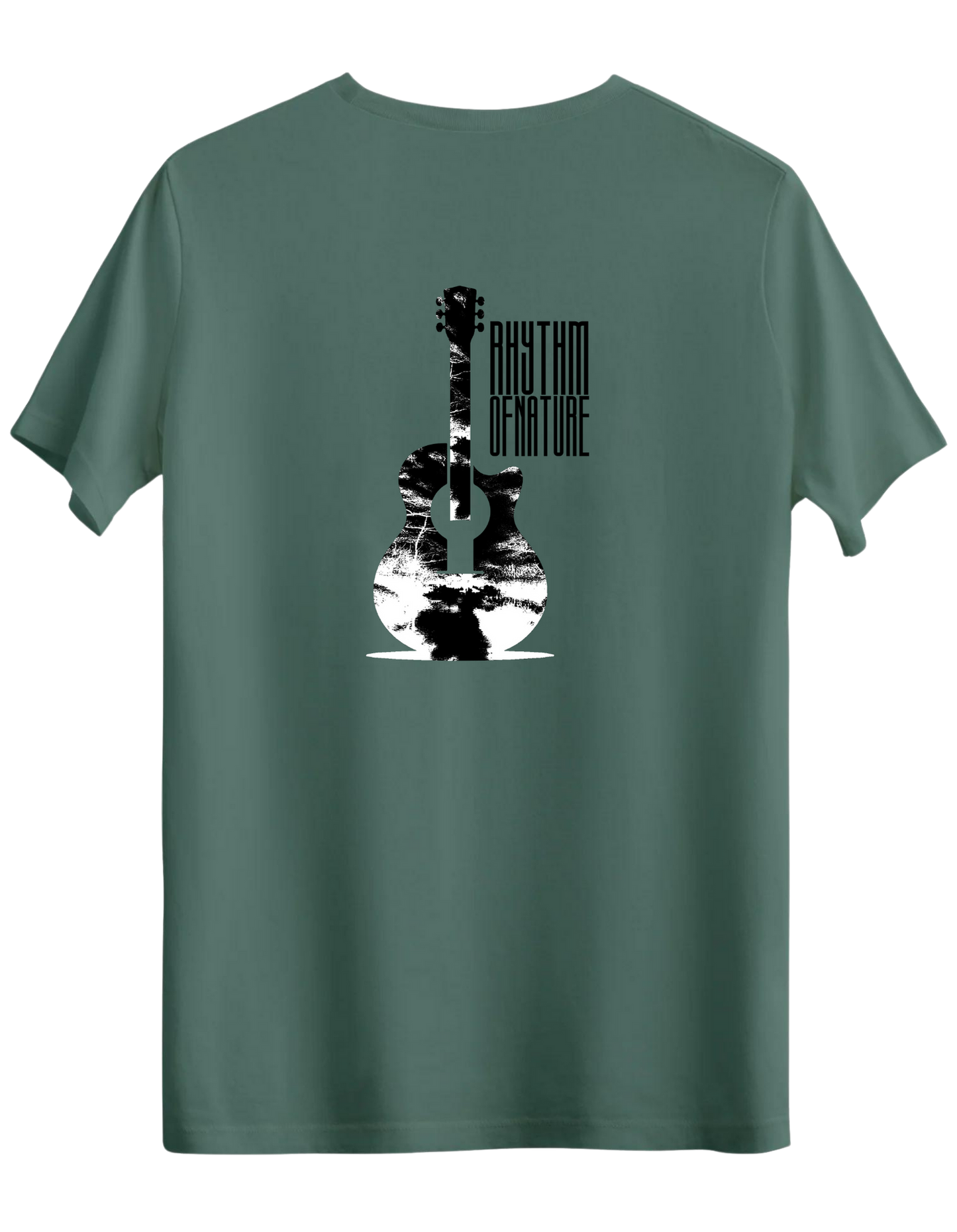 Rhythm Of Nature Baskılı Bisiklet Yaka Regular T-shirt
