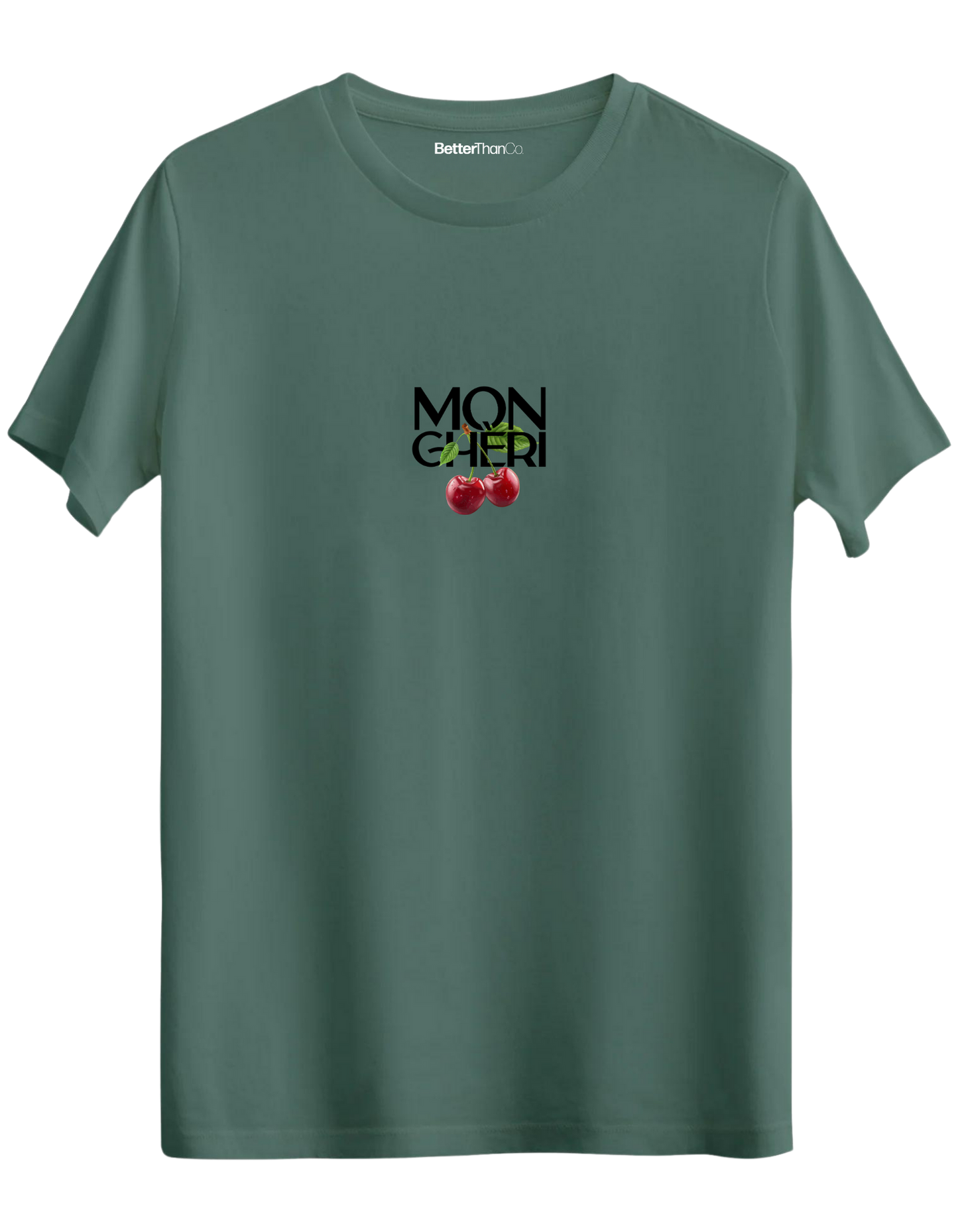 Monchéri Baskılı Bisiklet Yaka Regular T-shirt
