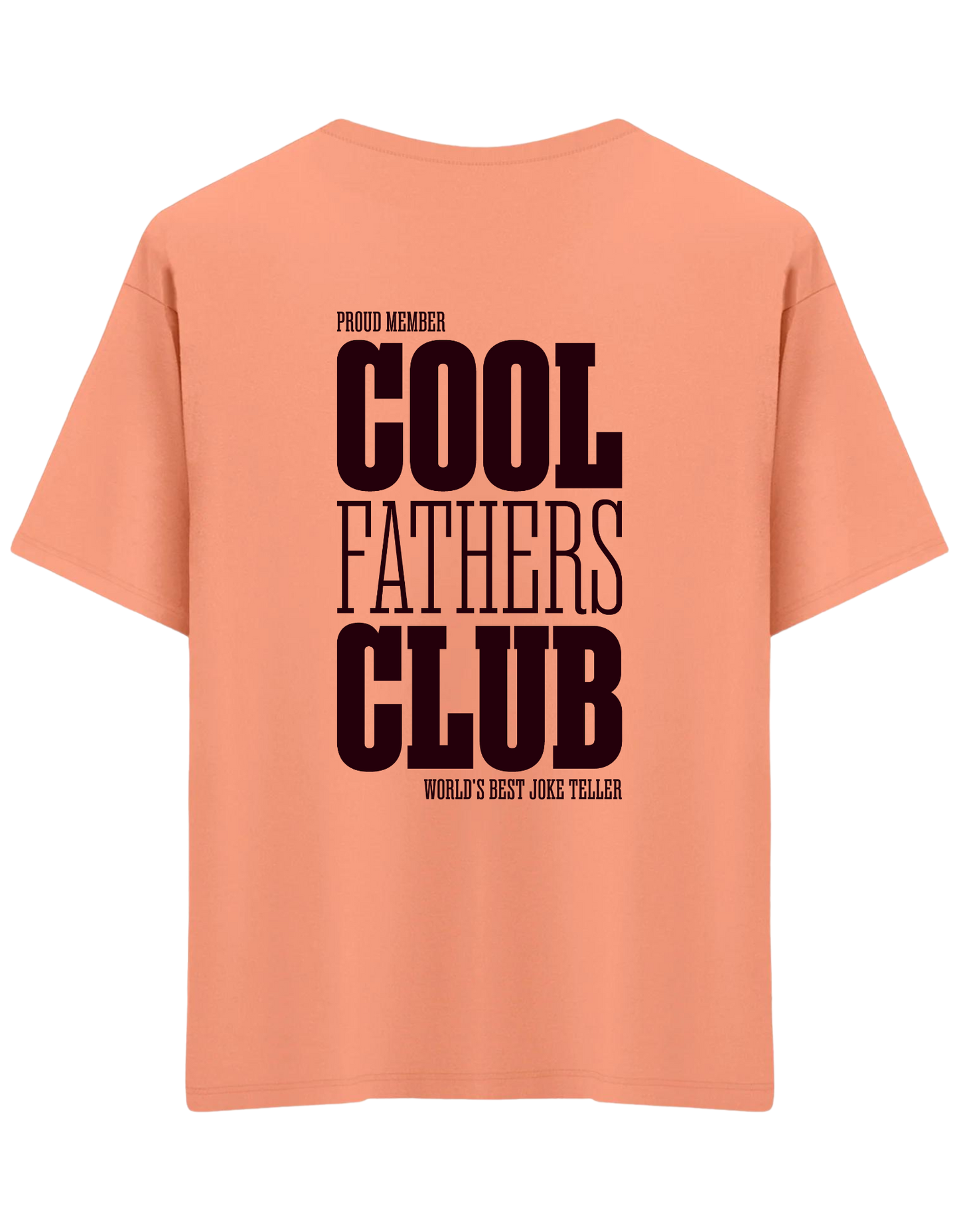 Cool Fathers Club Baskılı Bisiklet Yaka Oversize T-shirt