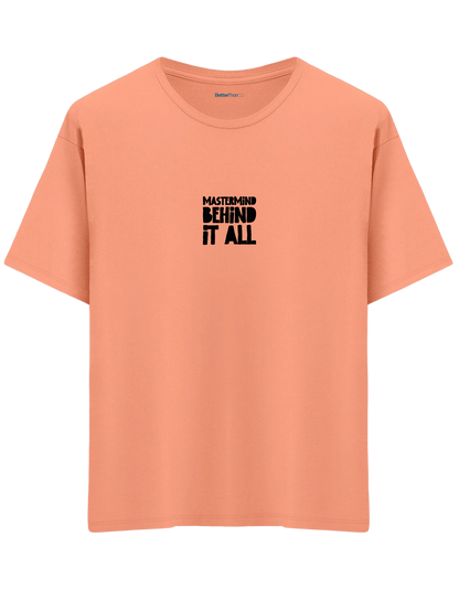 Mastermind Baskılı Bisiklet Yaka Oversize T-shirt