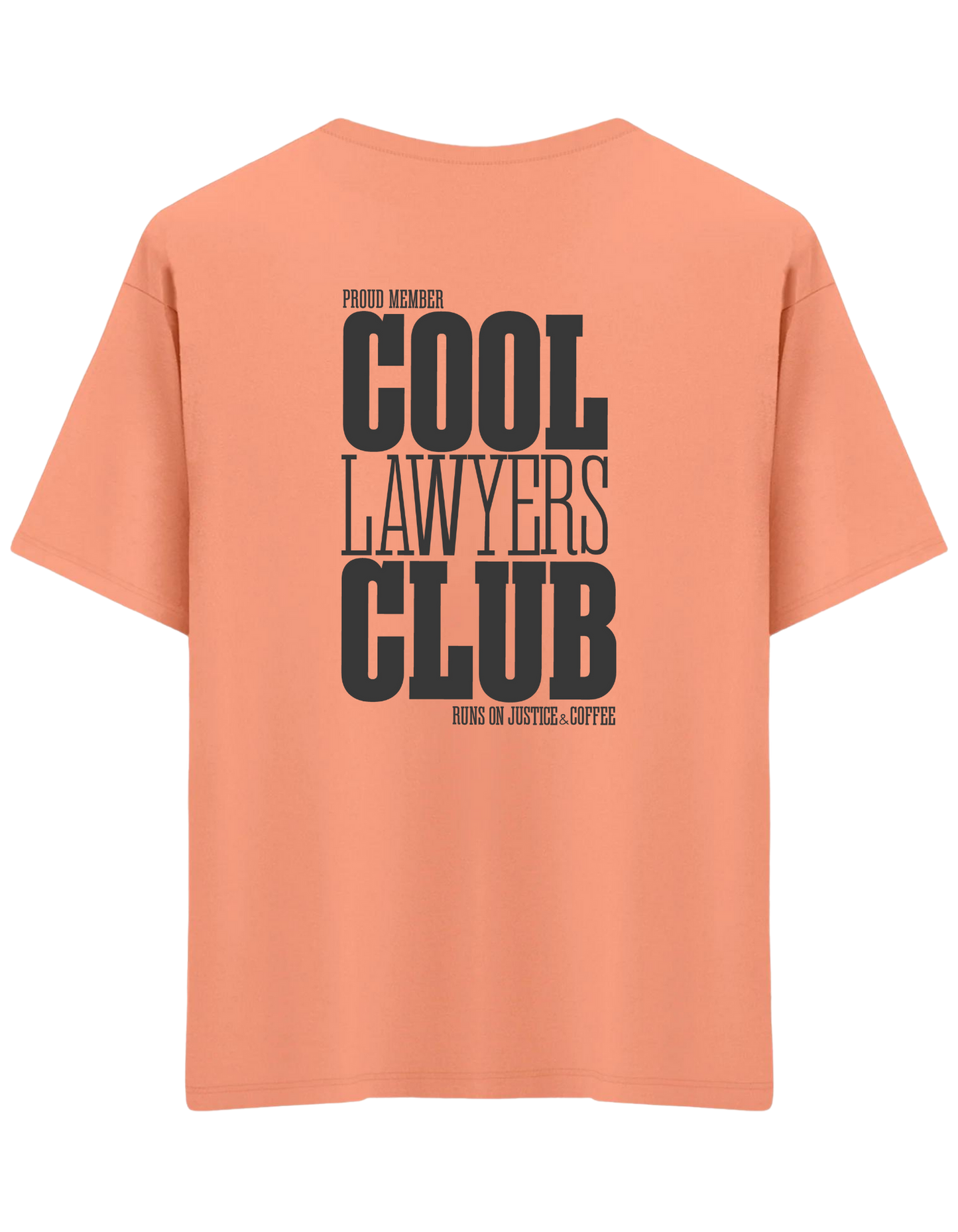 Cool Lawyers Club Baskılı Bisiklet Yaka Oversize T-shirt