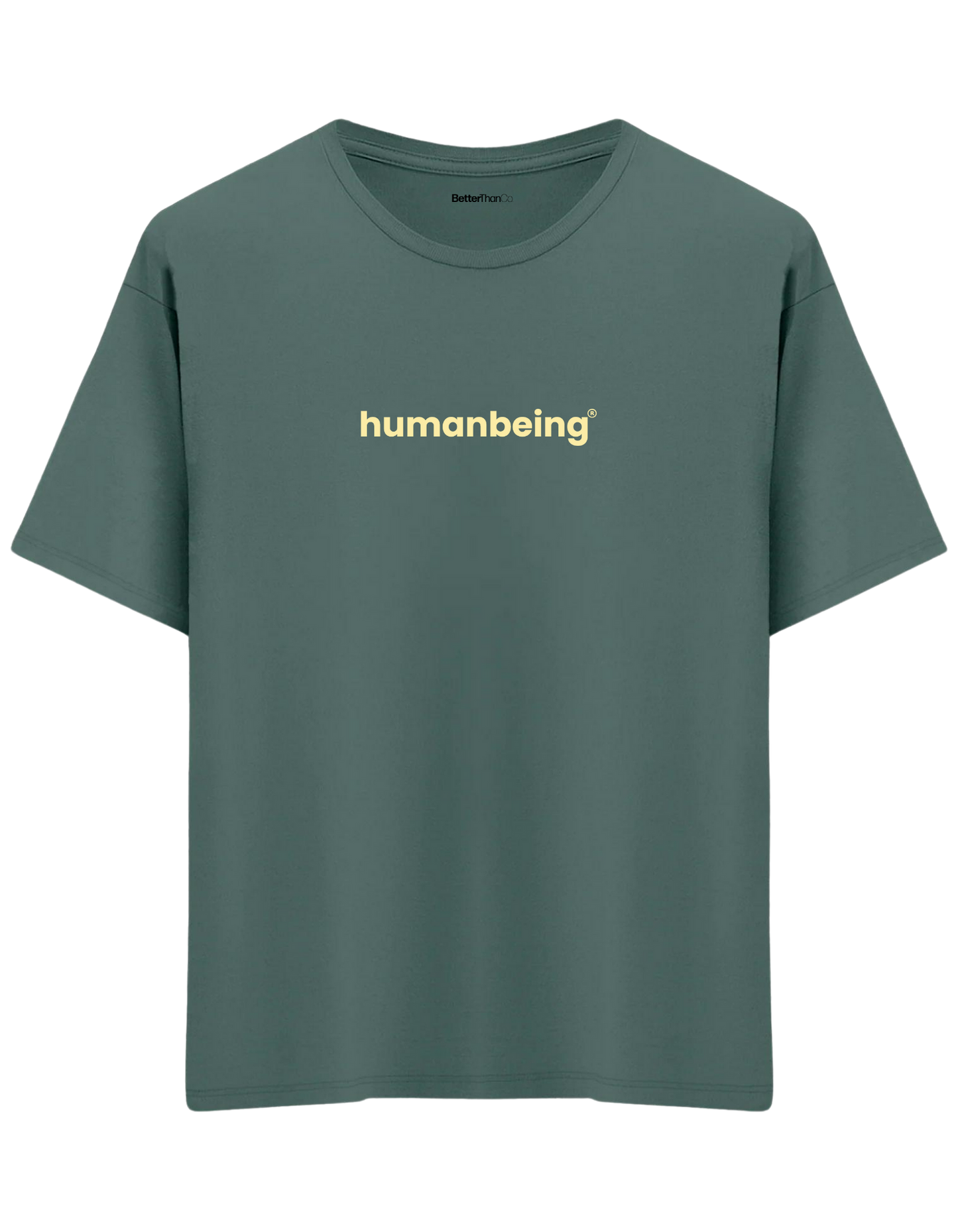 Humanbeing Baskılı Bisiklet Yaka Oversize T-shirt