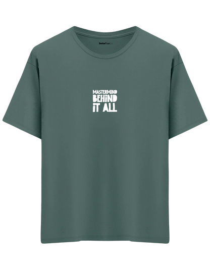 Mastermind Baskılı Bisiklet Yaka Oversize T-shirt