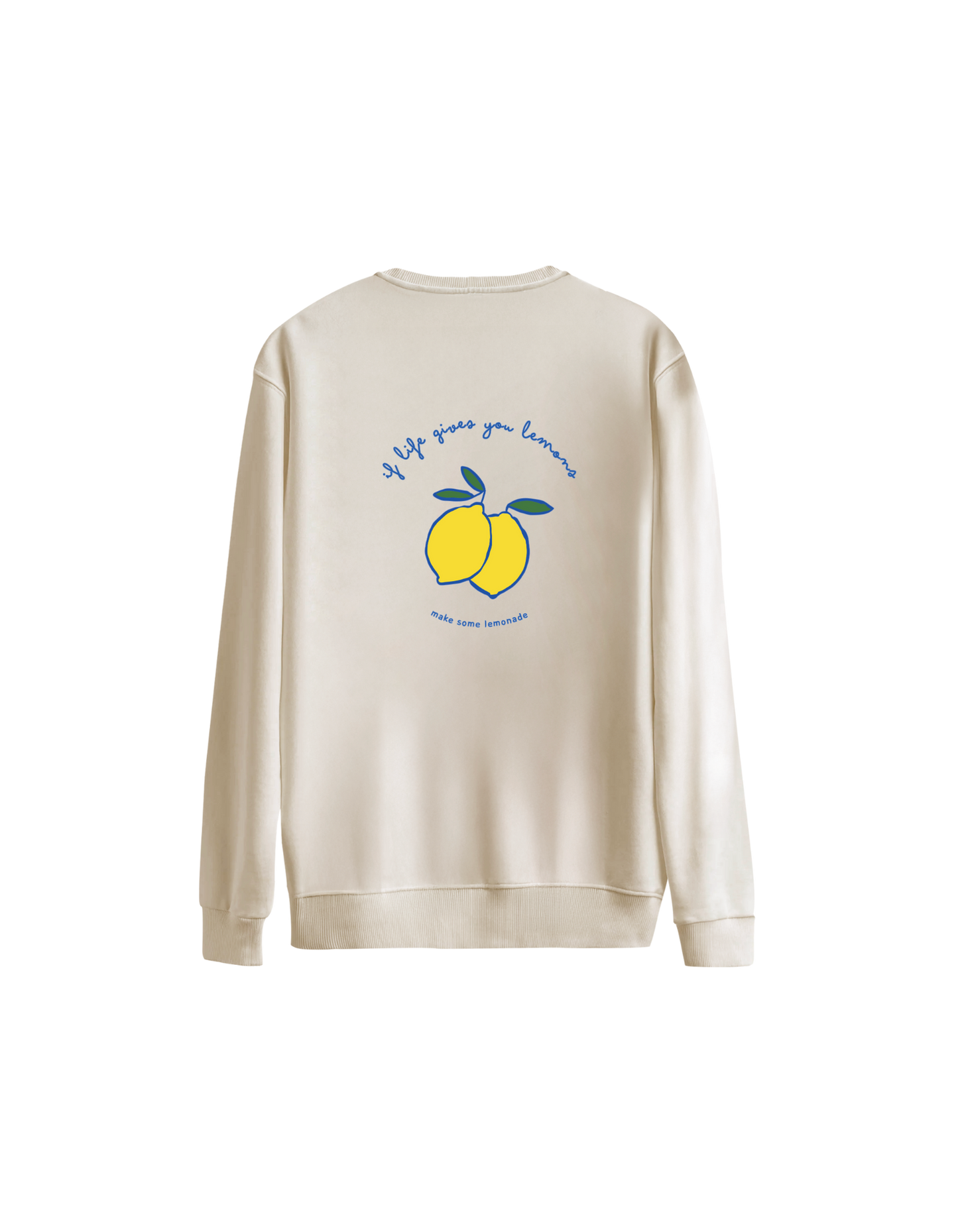 Lemonade Baskılı Oversize Bisiklet Yaka Çocuk Sweatshirt
