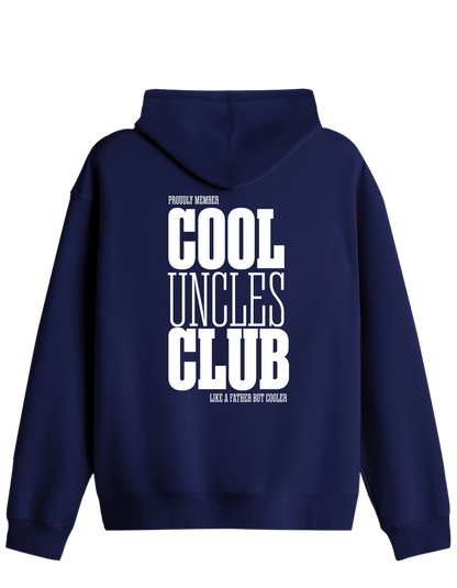 Cool Uncles Club Baskılı Unisex Kapüşonlu Yaka Hoodie