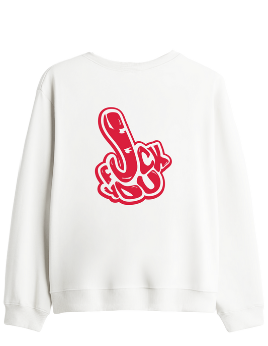 You Know Baskılı Bisiklet Yaka Sweatshirt