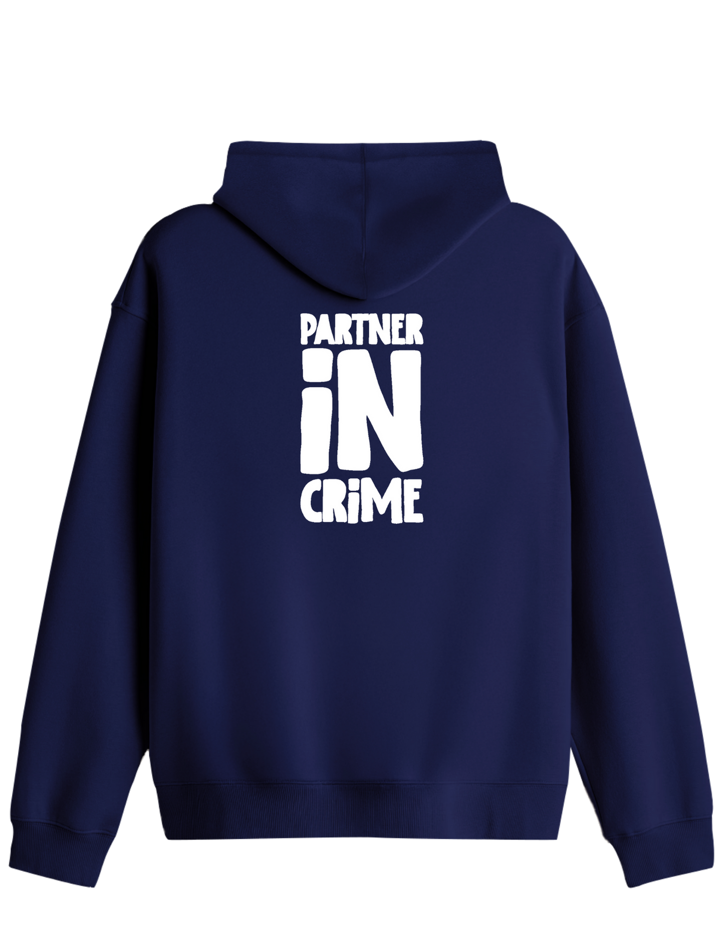 Partner in Crime Baskılı Unisex Kapüşonlu Yaka Hoodie