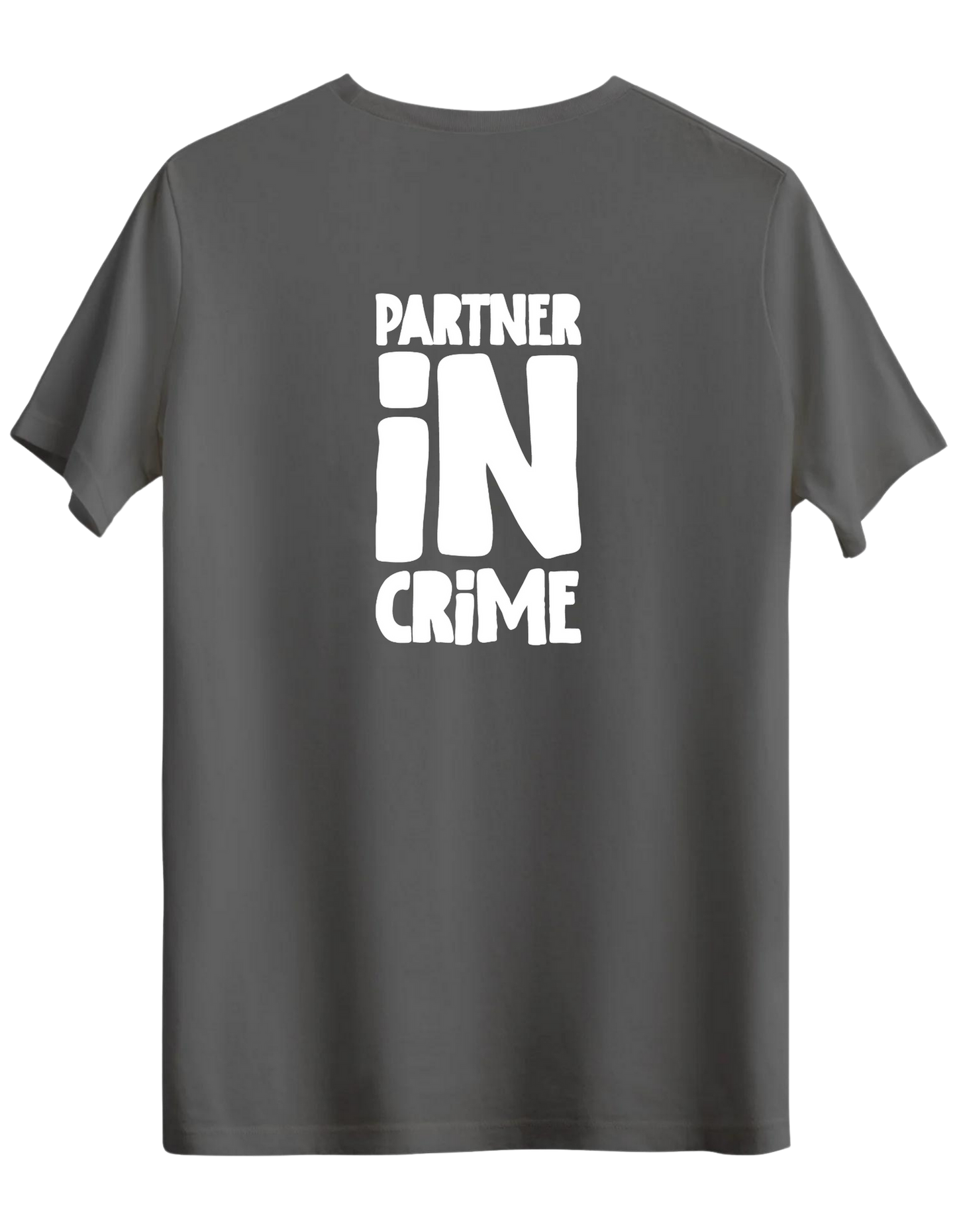 Partner in Crime Baskılı Bisiklet Yaka Regular T-shirt