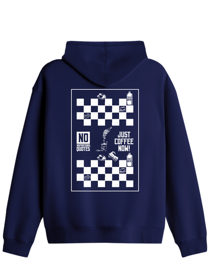 Just Coffee Baskılı Unisex Kapüşonlu Yaka Hoodie