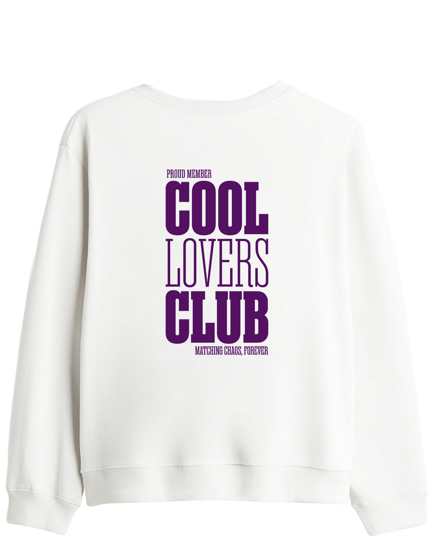 Cool Lovers Baskılı Bisiklet Yaka Sweatshirt